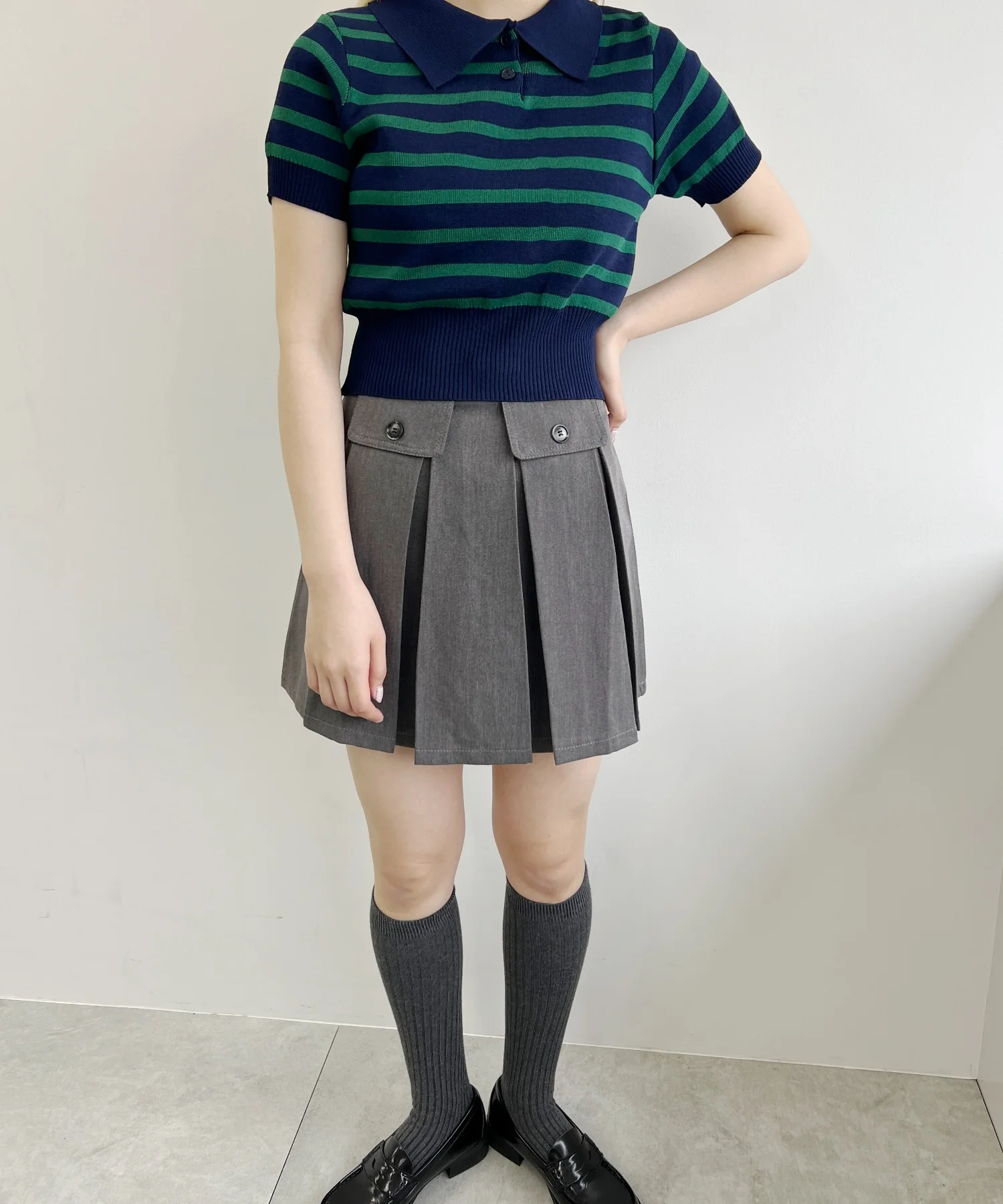 ボーダーニットポロシャツ - Image 13