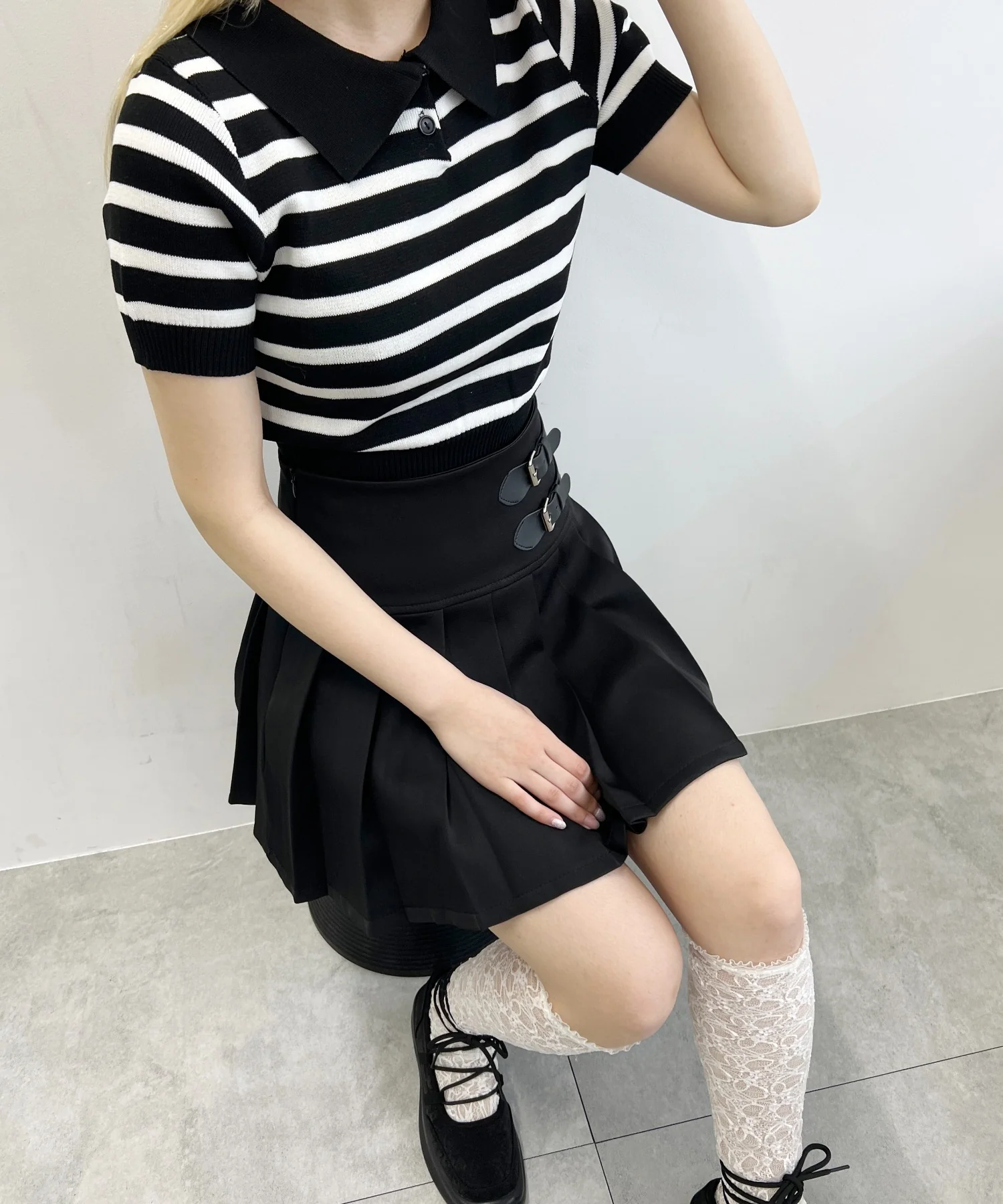 ボーダーニットポロシャツ - Image 18