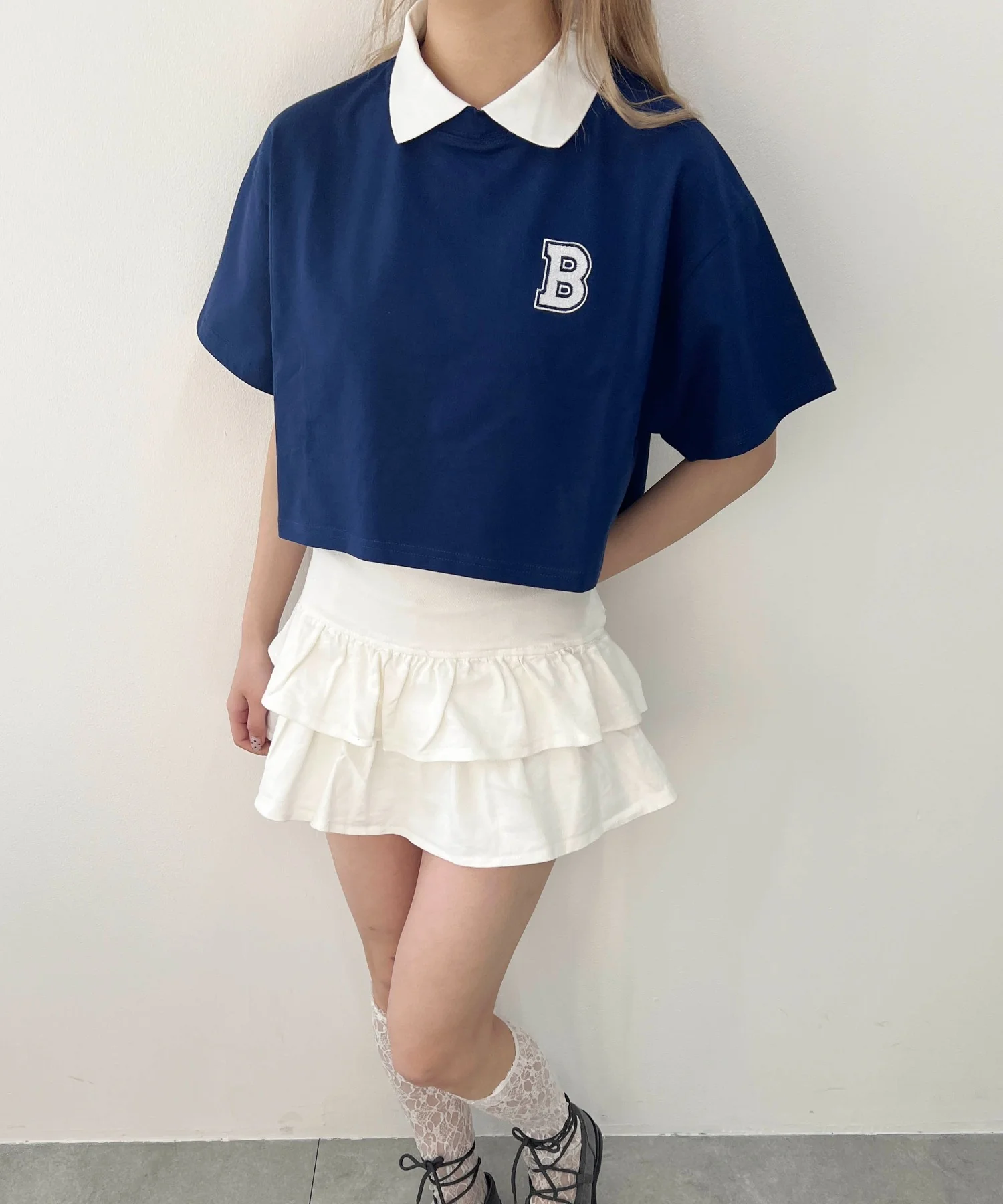 BワンポイントショートTシャツ - Image 5