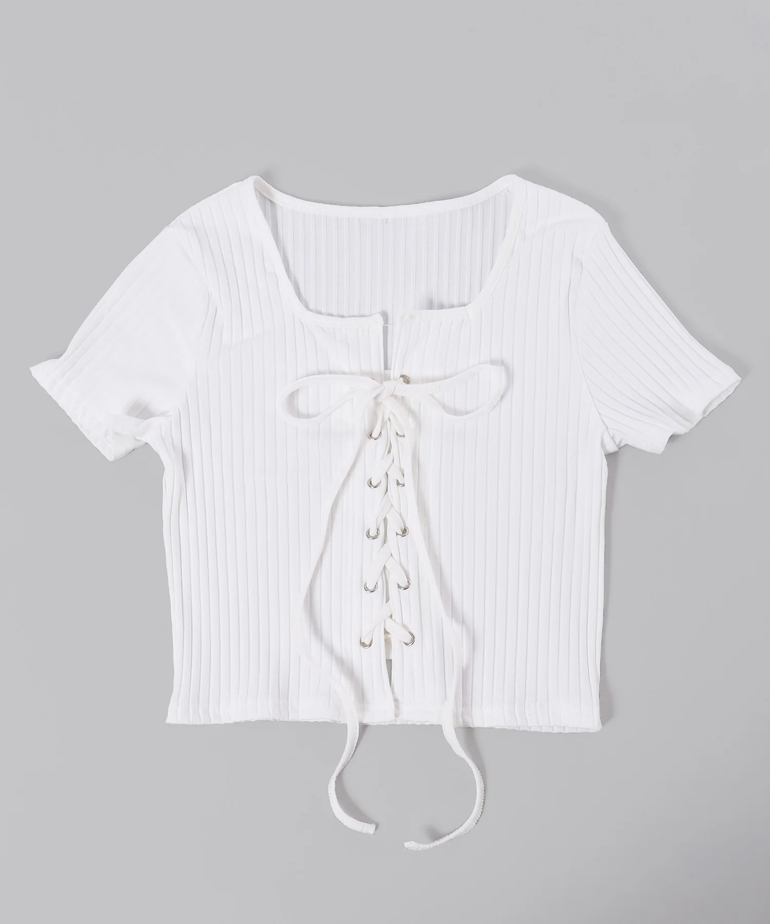 コンパクトレースアップTシャツ - Image 17