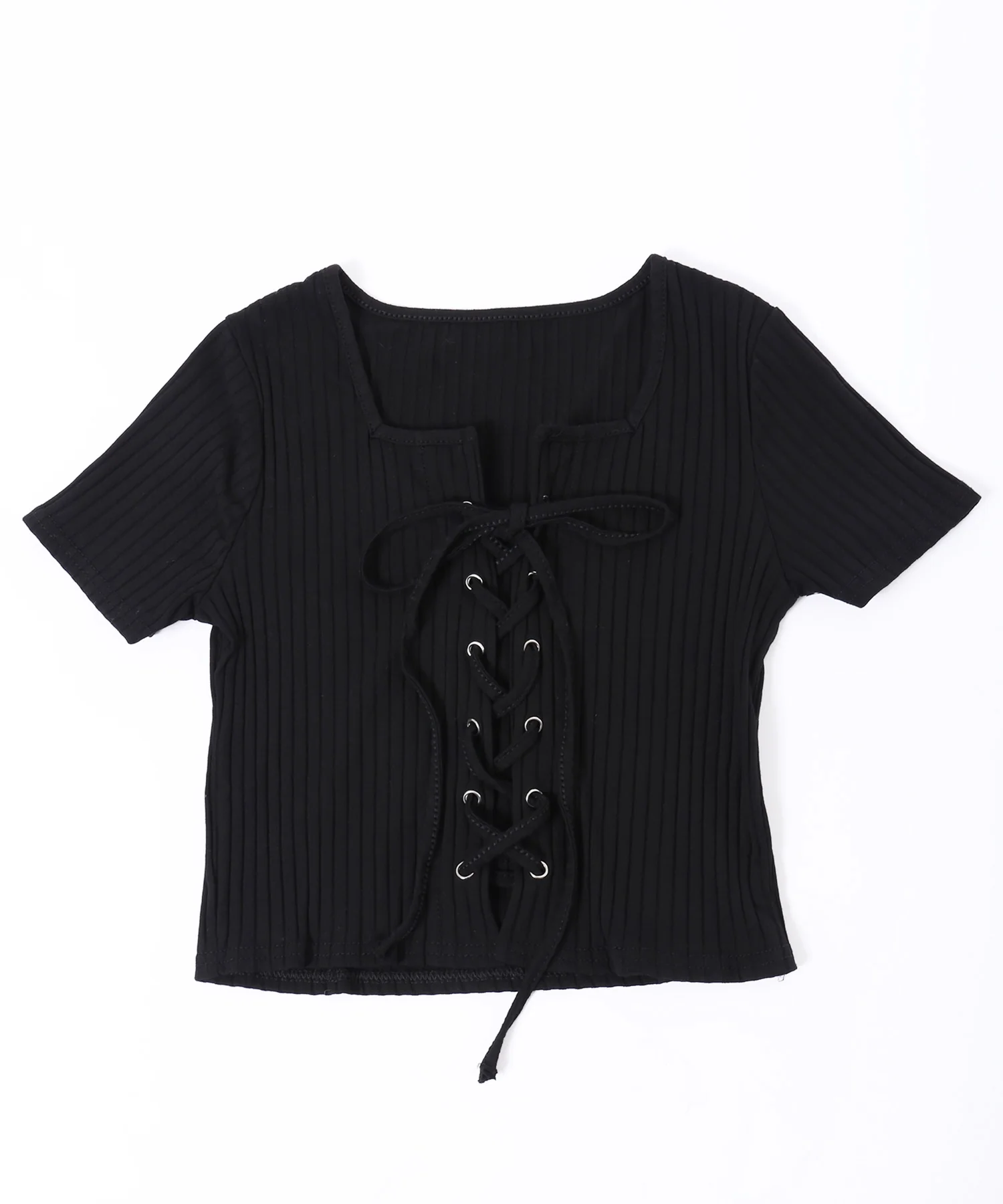 コンパクトレースアップTシャツ - Image 18