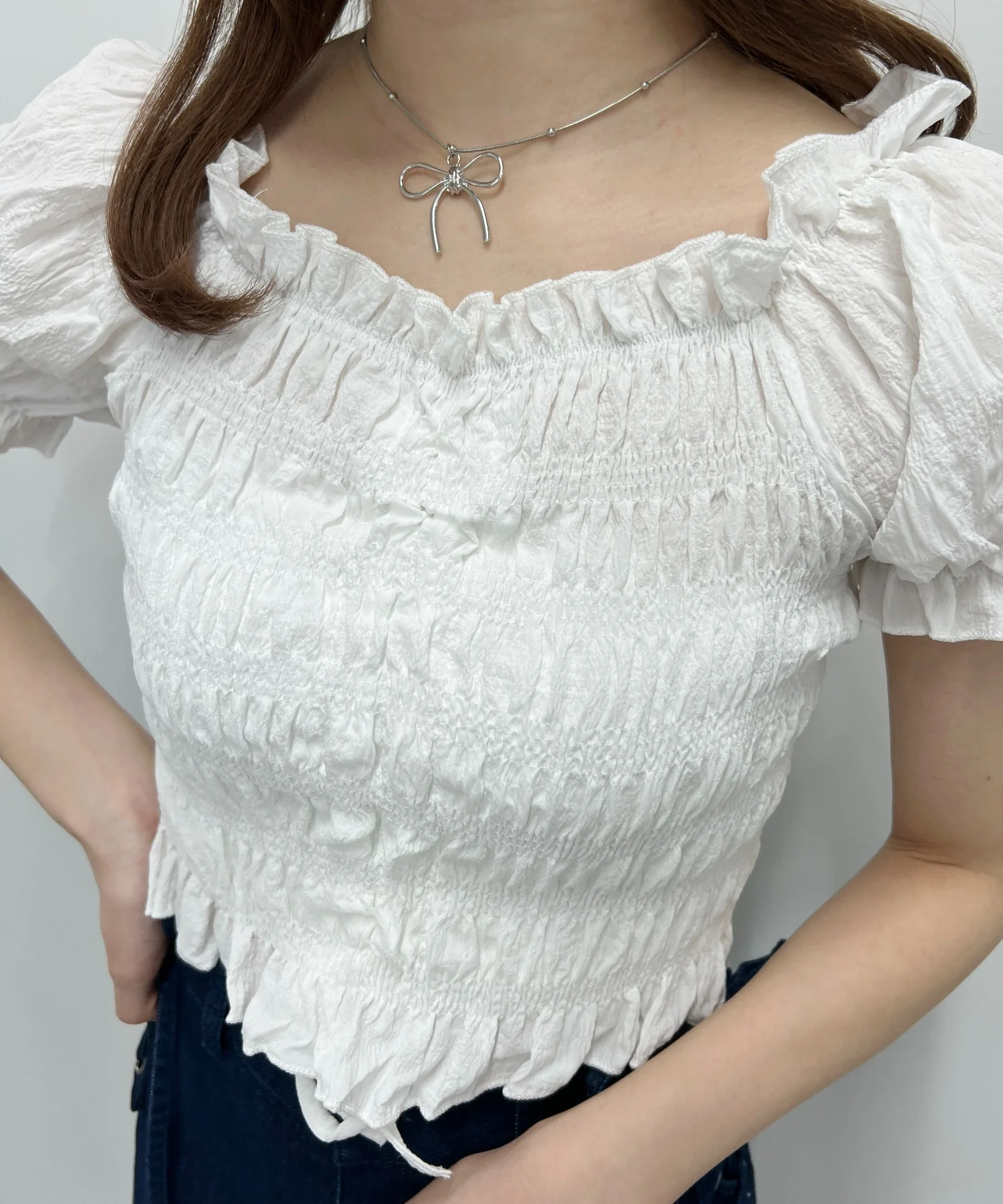 シャーリングフリルブラウス - Image 10