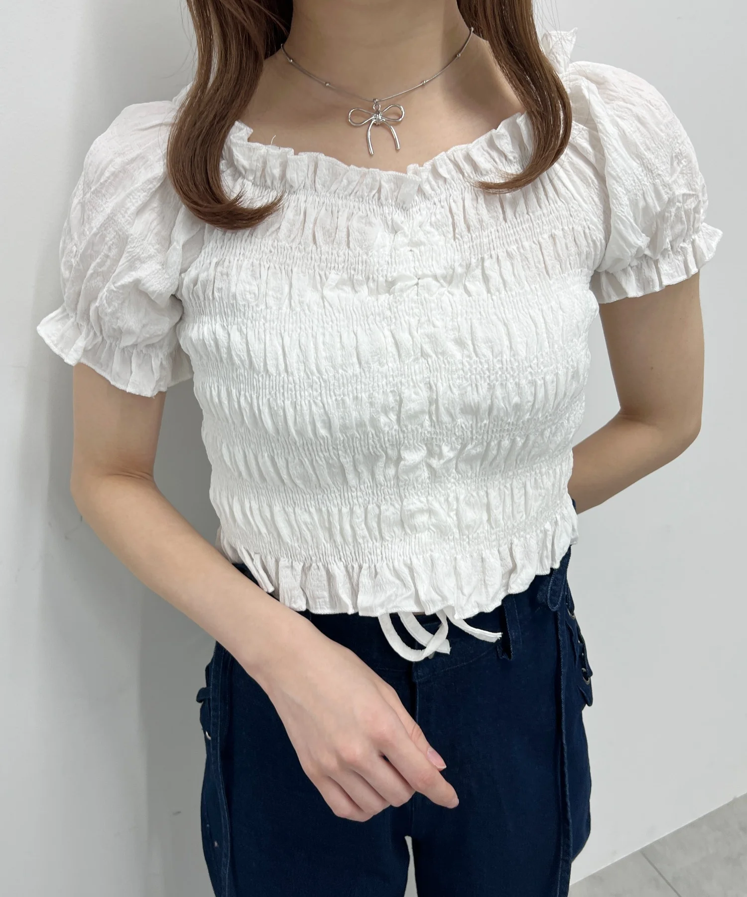 シャーリングフリルブラウス - Image 11
