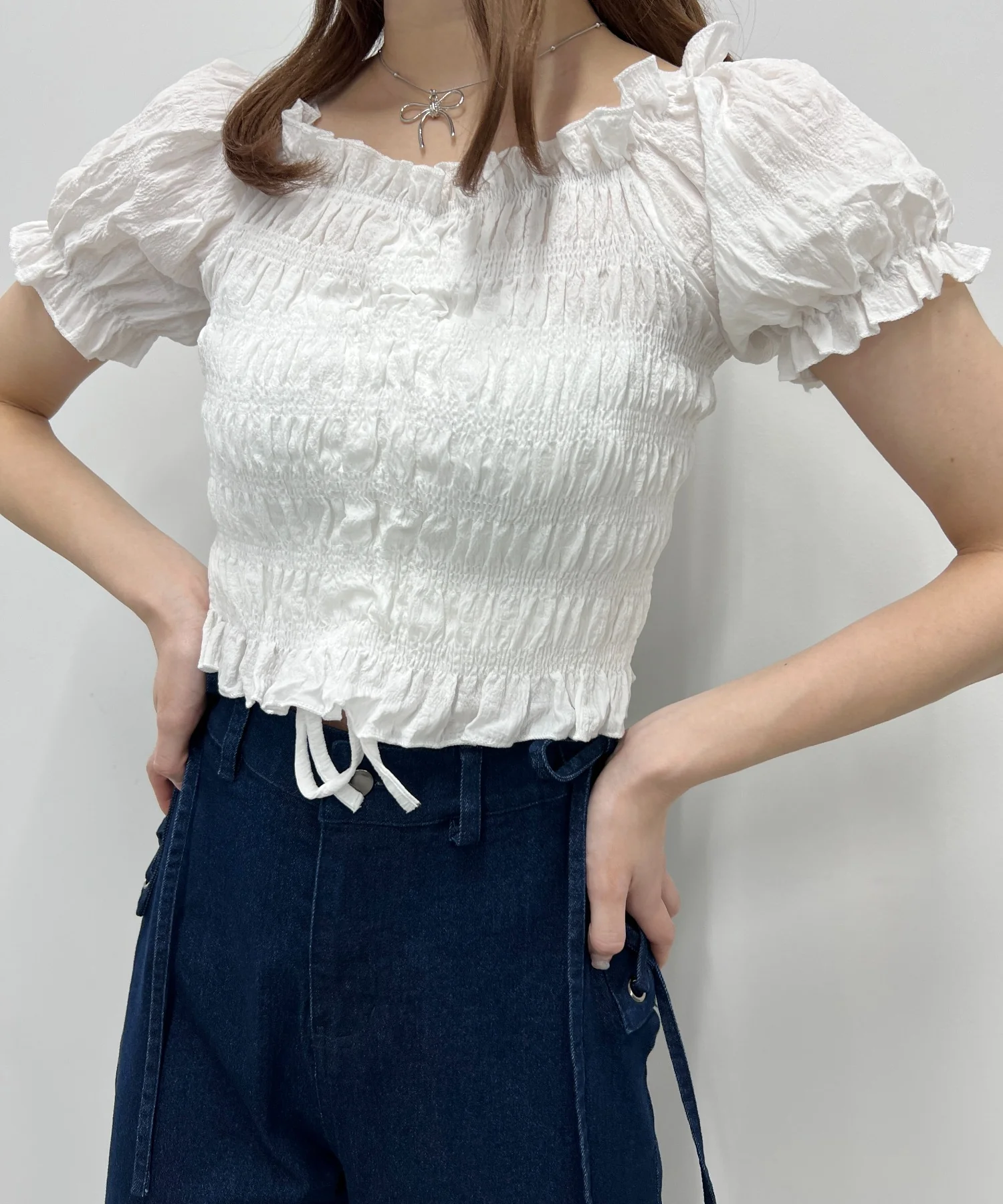 シャーリングフリルブラウス - Image 12