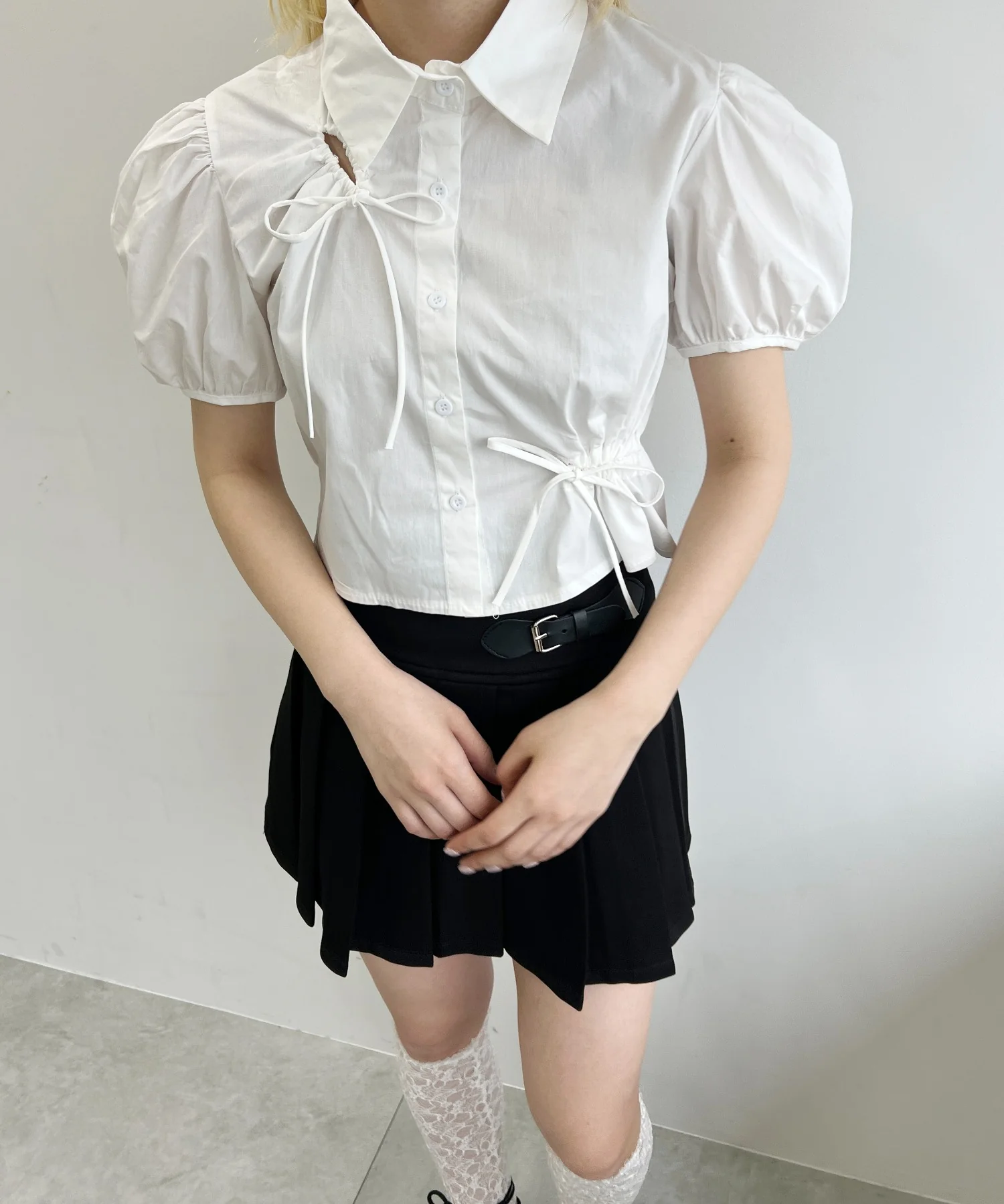 リボンドロストブラウス - Image 10