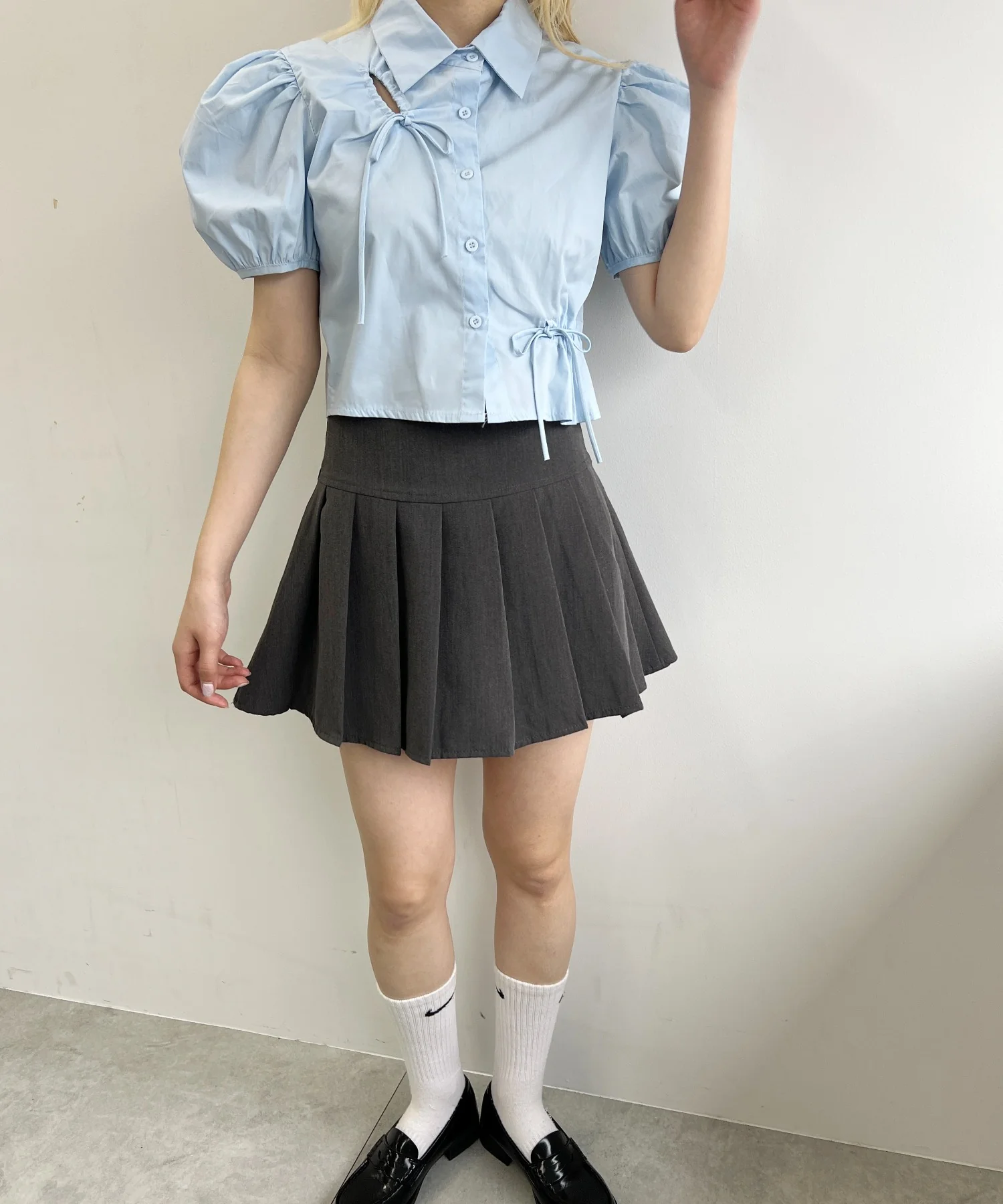 リボンドロストブラウス - Image 6