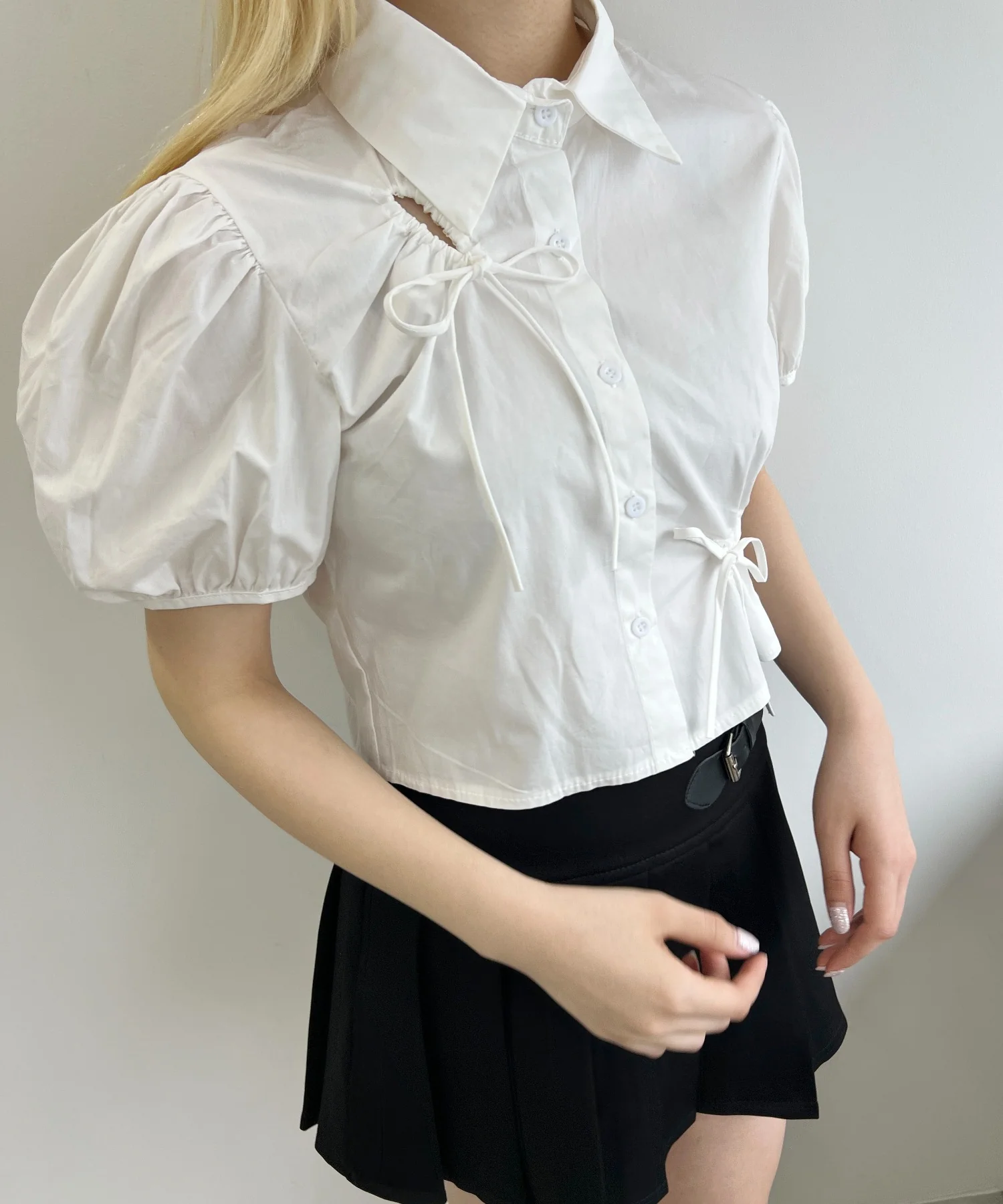 リボンドロストブラウス - Image 8
