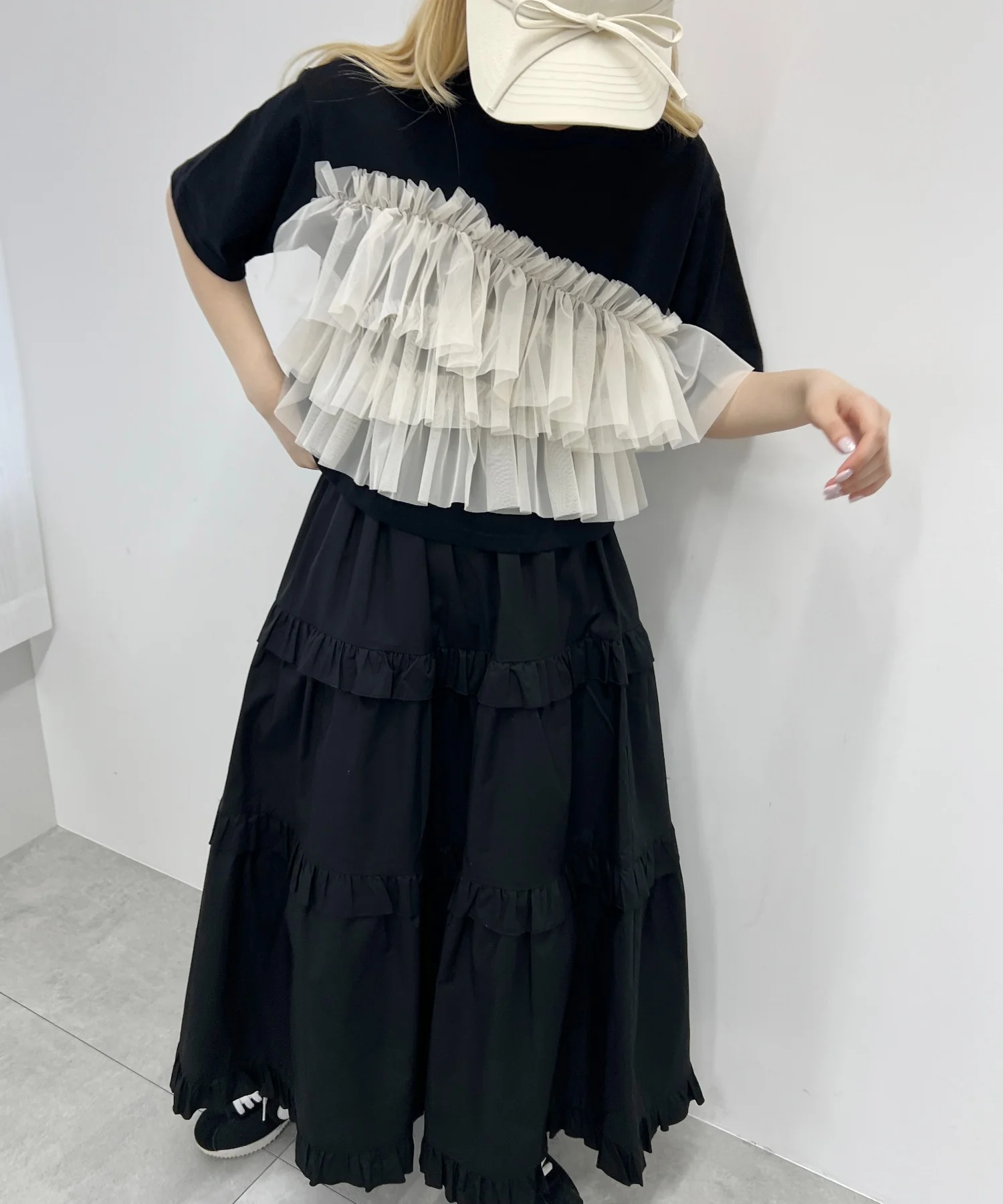 チュールフリルドッキングTシャツ - Image 10