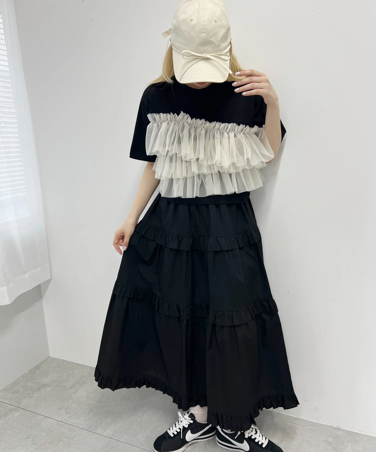 チュールフリルドッキングTシャツ - Image 11