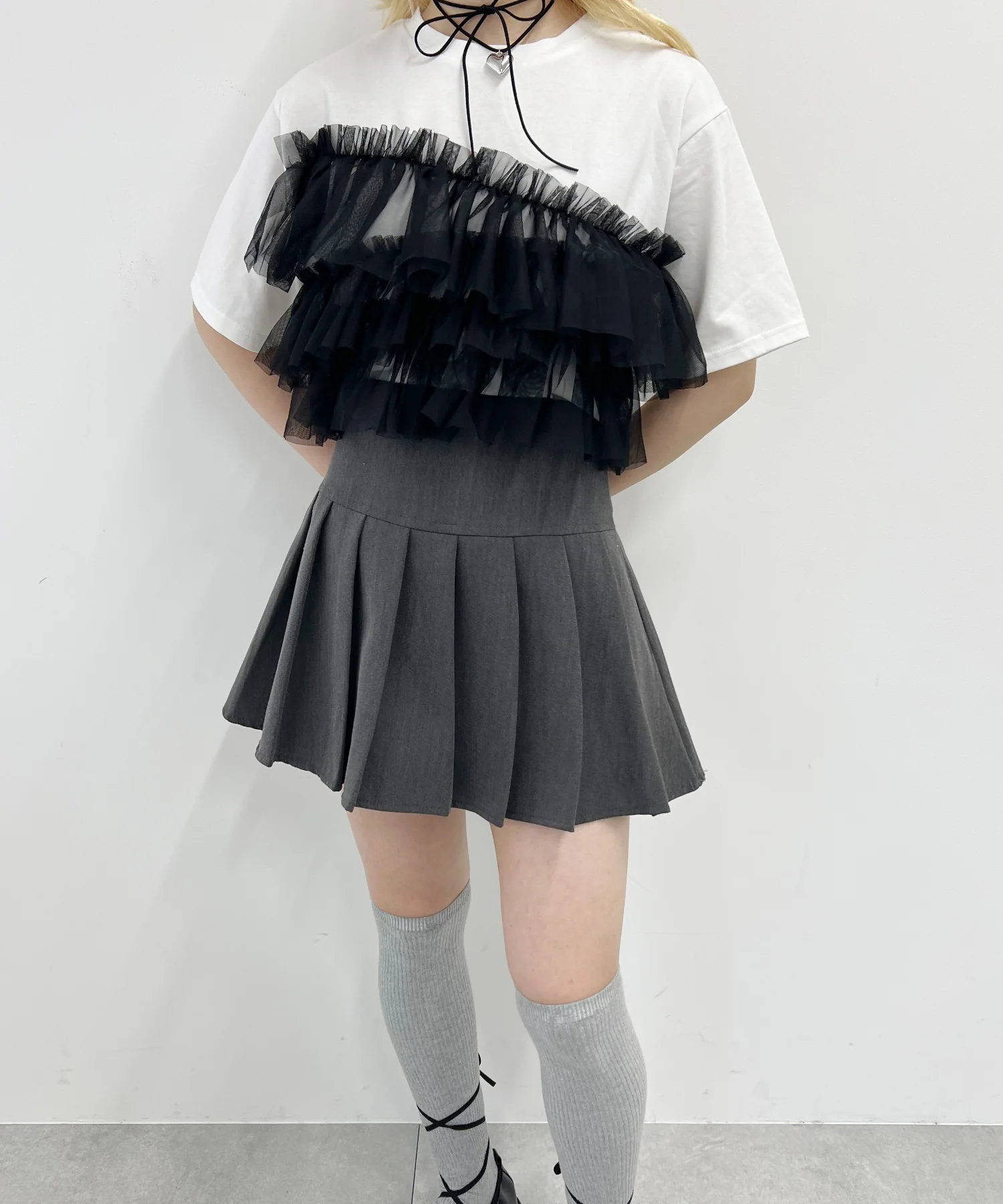 チュールフリルドッキングTシャツ - Image 6