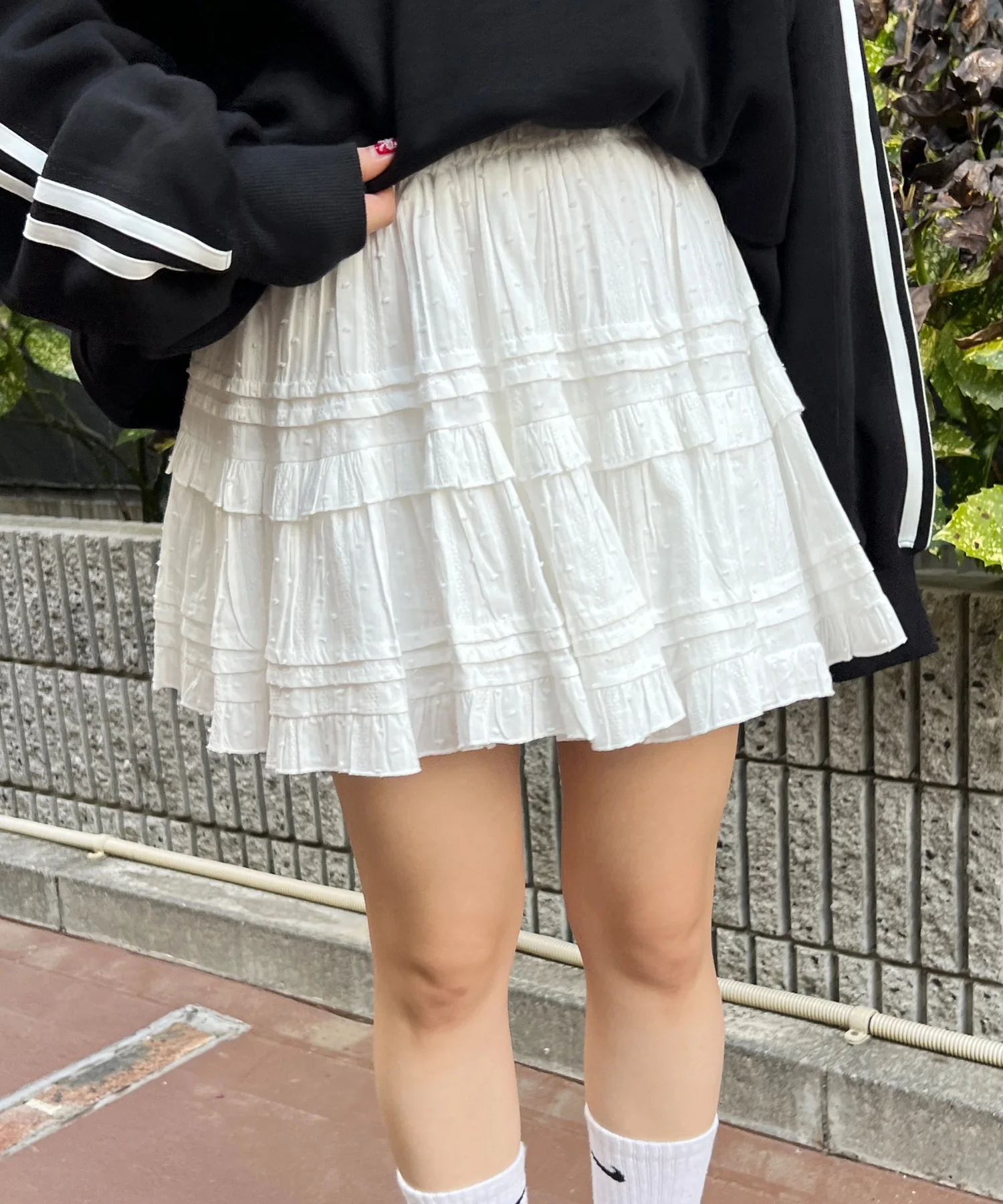 コットンレースティアードミニスカート - Image 18