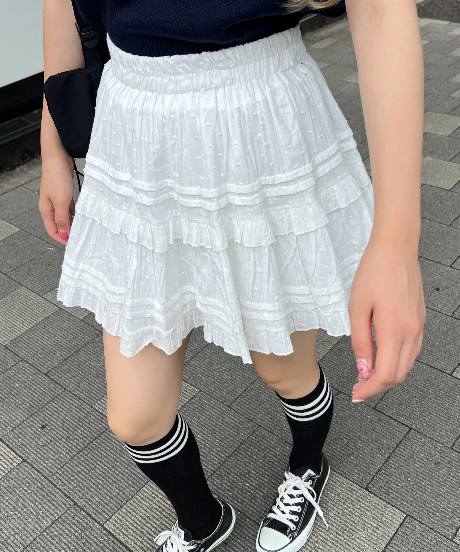 コットンレースティアードミニスカート - Image 24