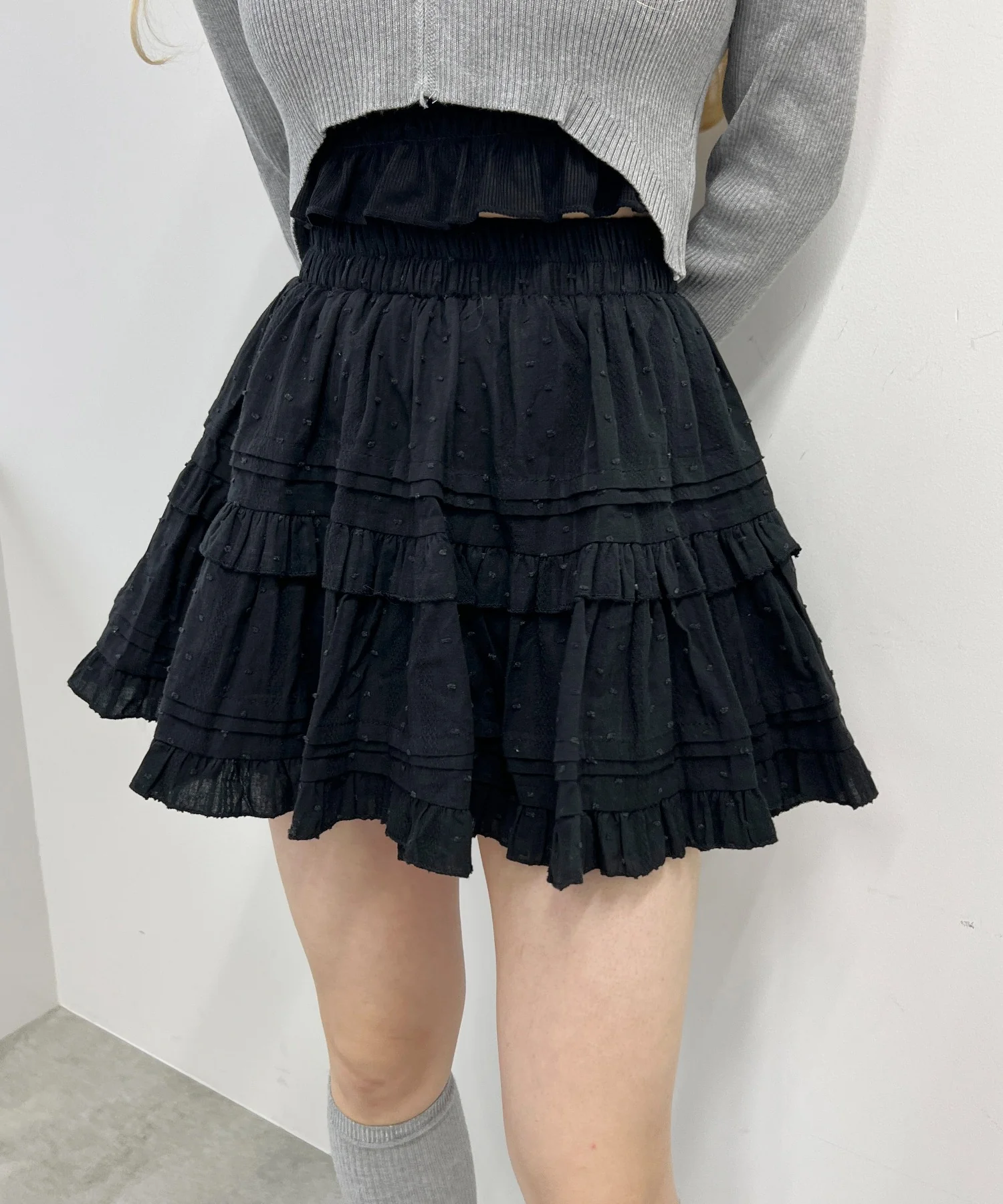 コットンレースティアードミニスカート - Image 29
