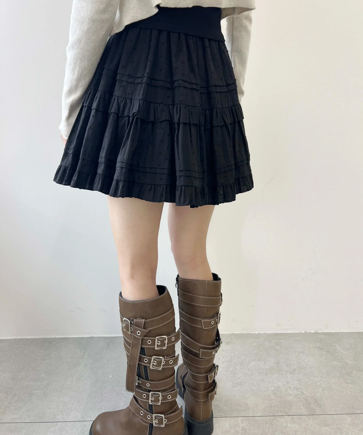 コットンレースティアードミニスカート - Image 33