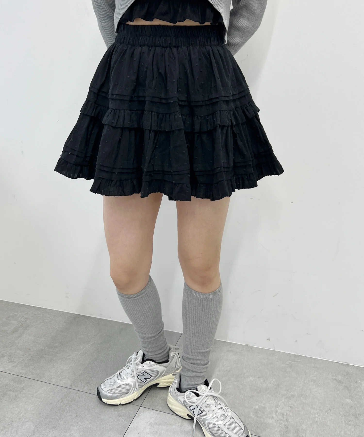 コットンレースティアードミニスカート - Image 36