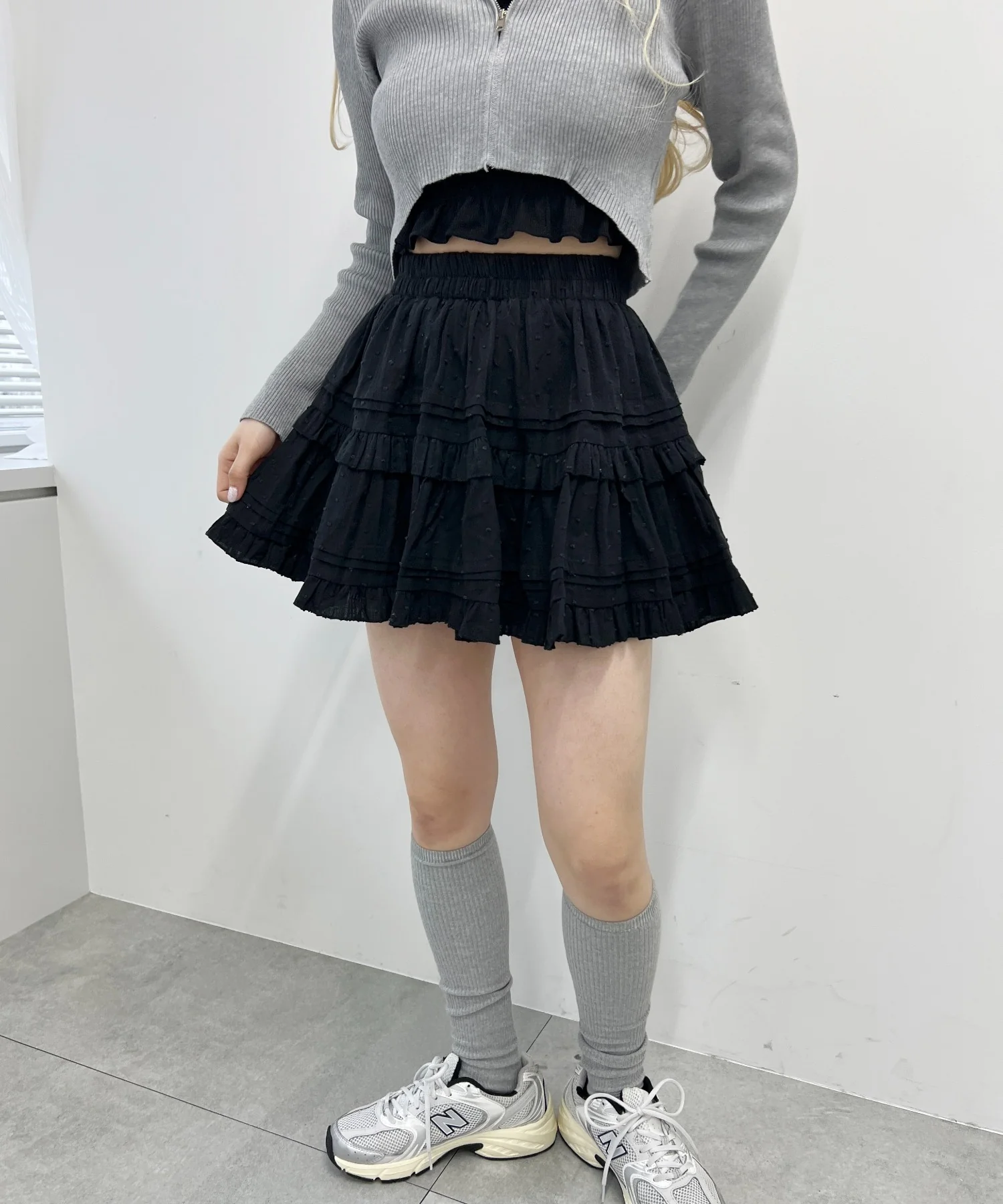 コットンレースティアードミニスカート - Image 37