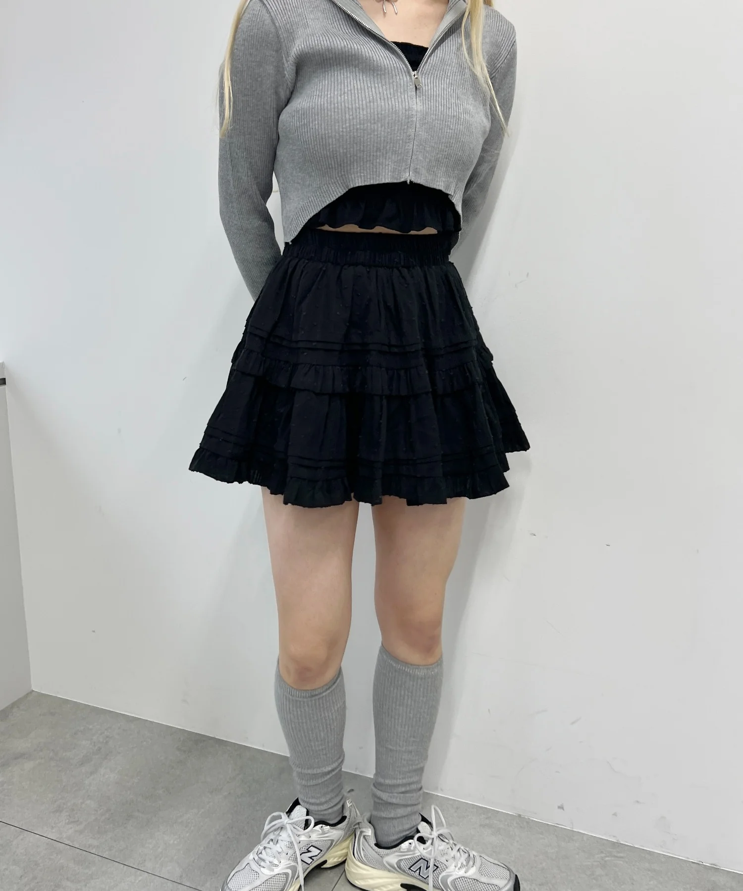 コットンレースティアードミニスカート - Image 38