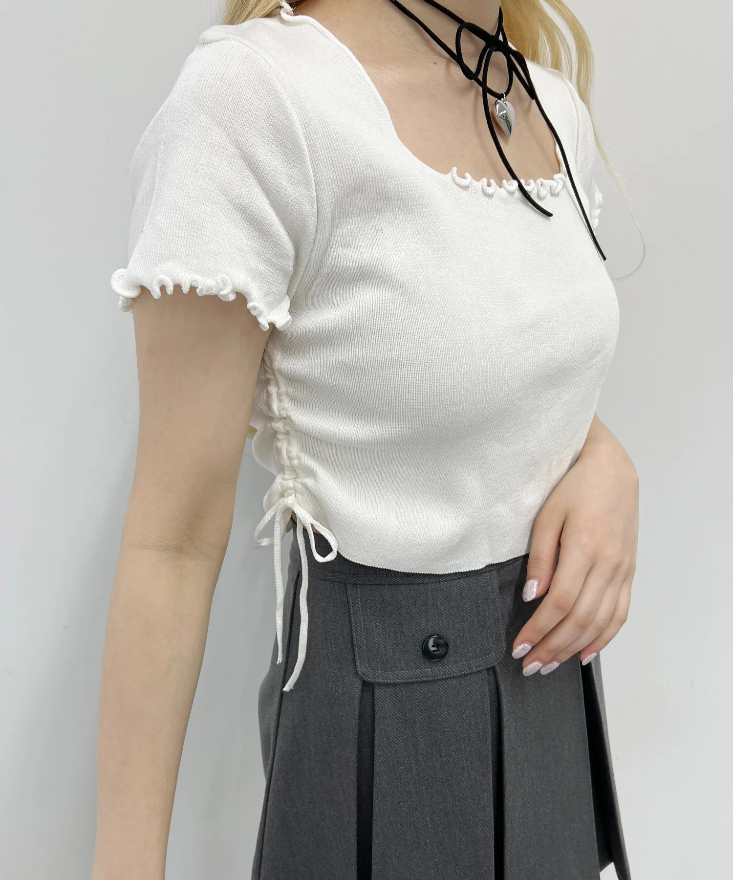 サイドドロストメロウトップス - Image 3