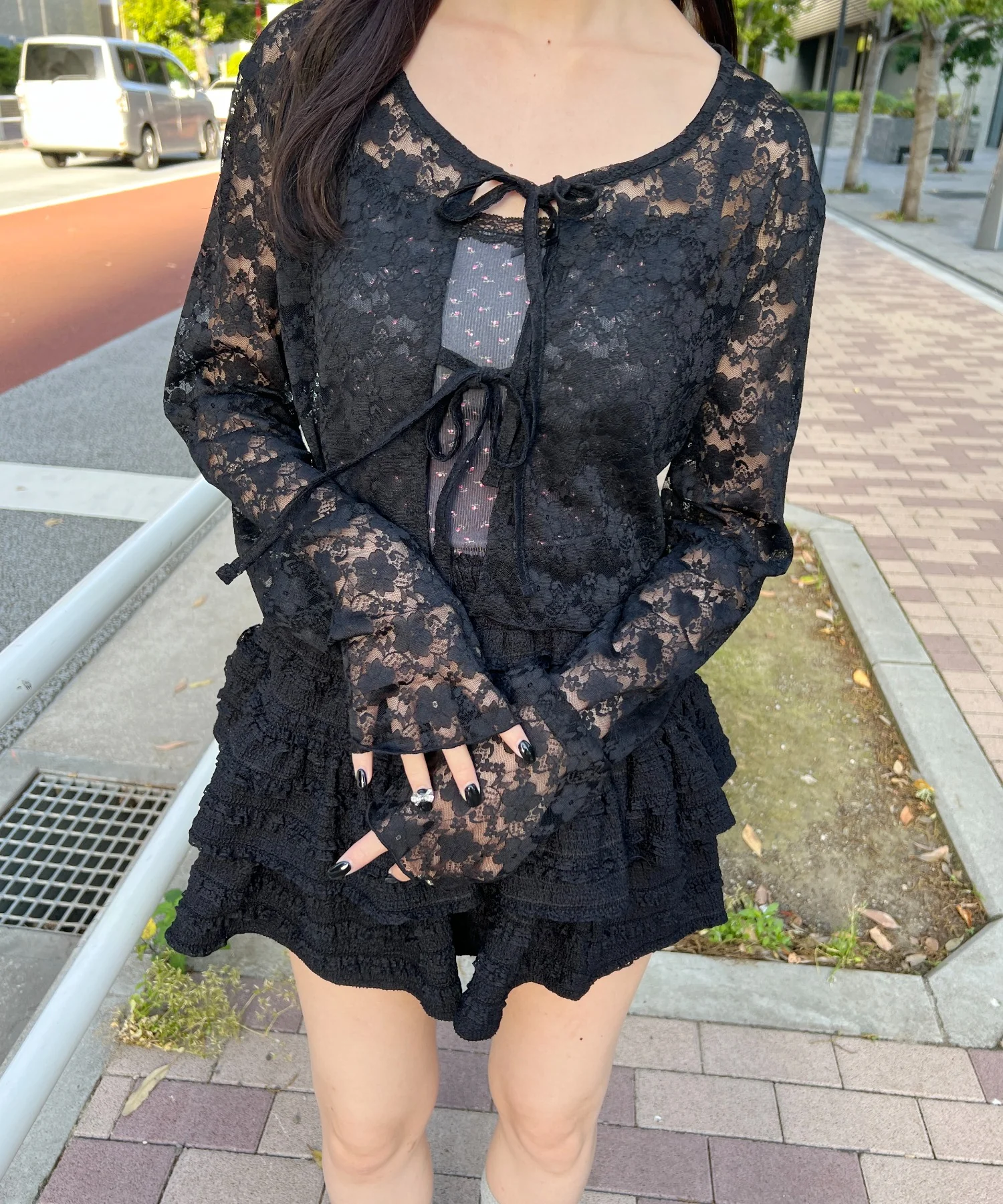 花柄カップインキャミソール - Image 10