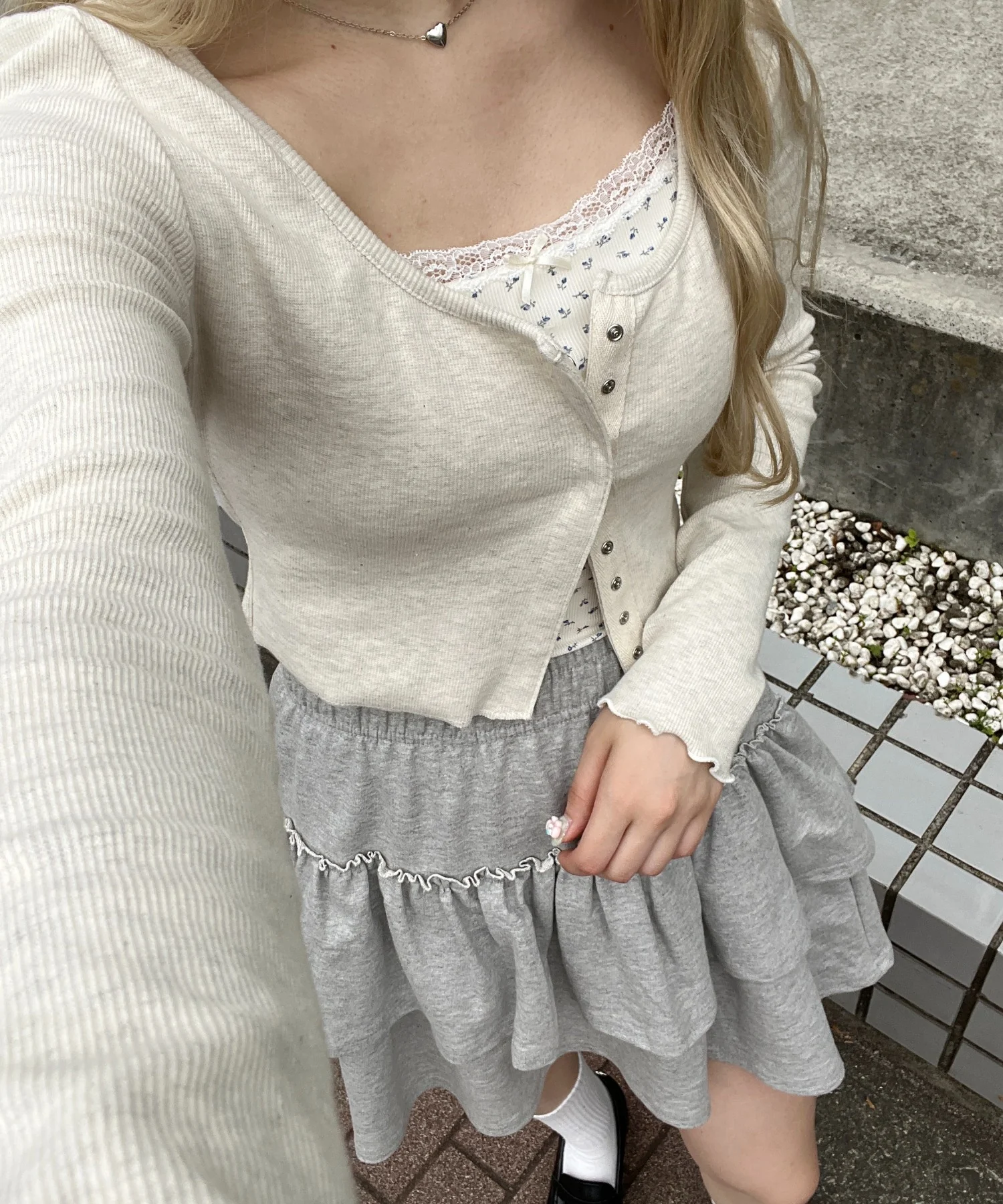 花柄カップインキャミソール - Image 7