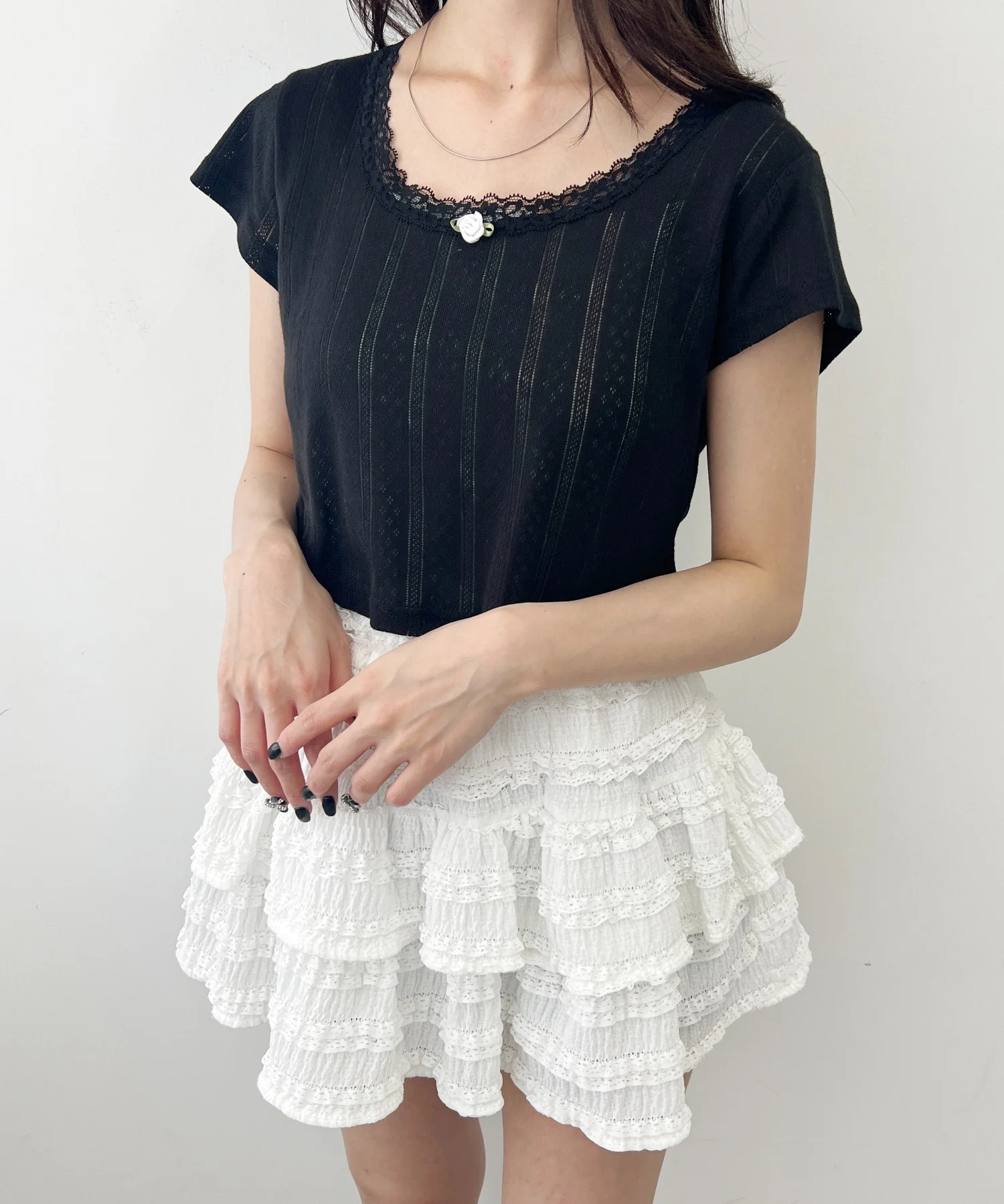 バラポイントコンパクトTシャツ - Image 11