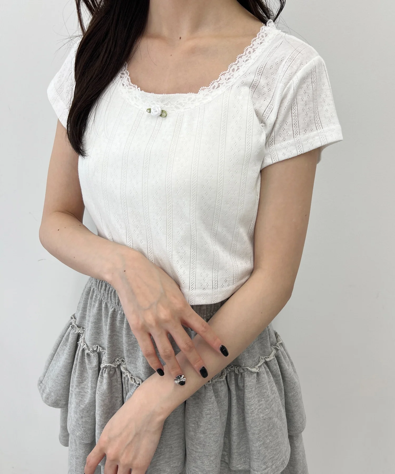 バラポイントコンパクトTシャツ - Image 2