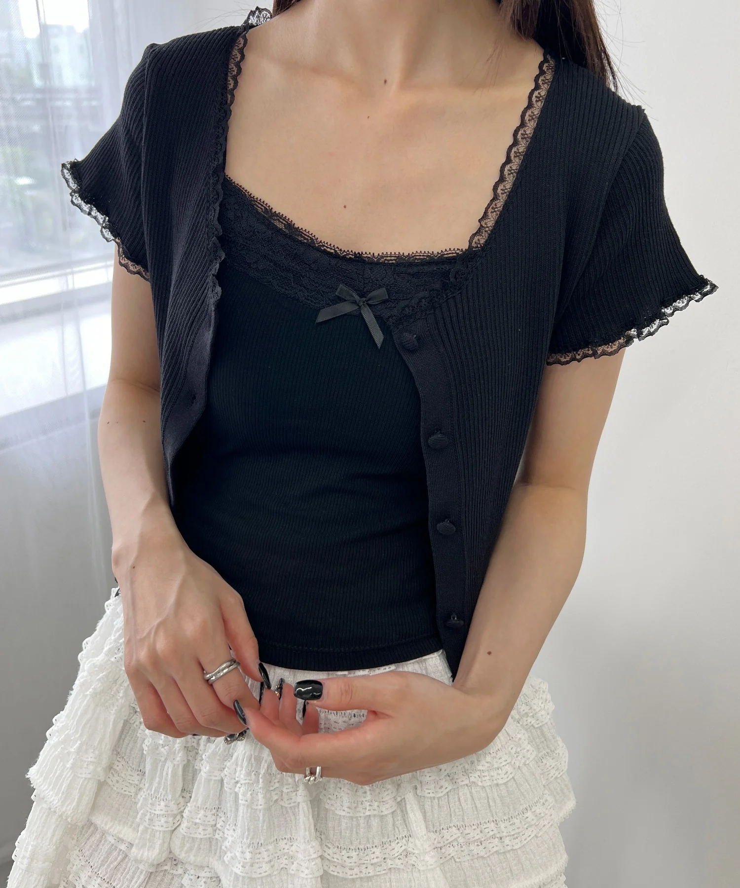リボンデザインカップインキャミソール - Image 6
