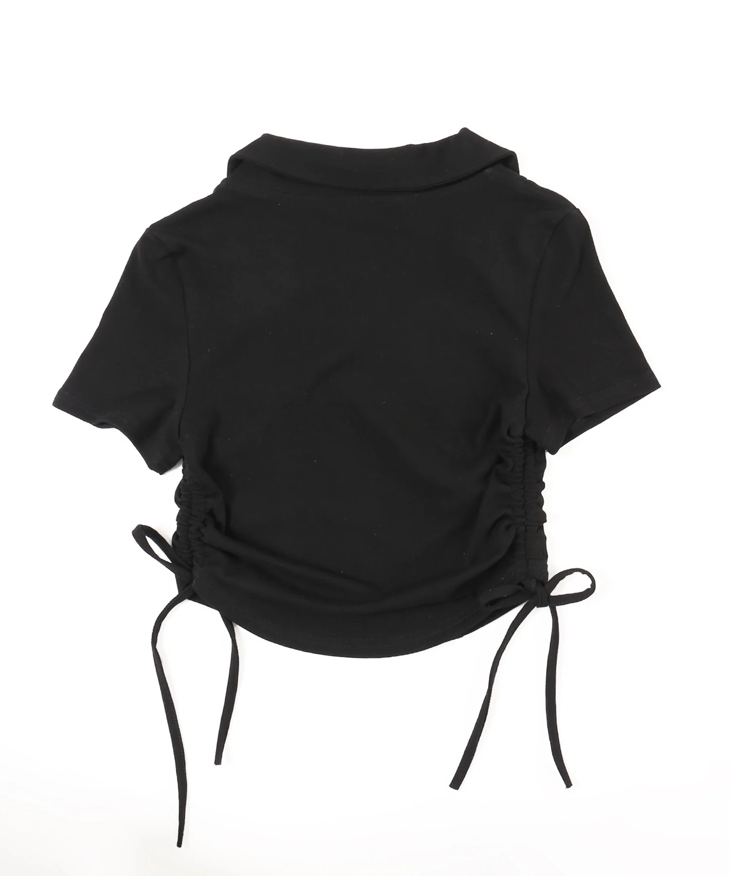オープンカラーサイドリボンTシャツ - Image 16