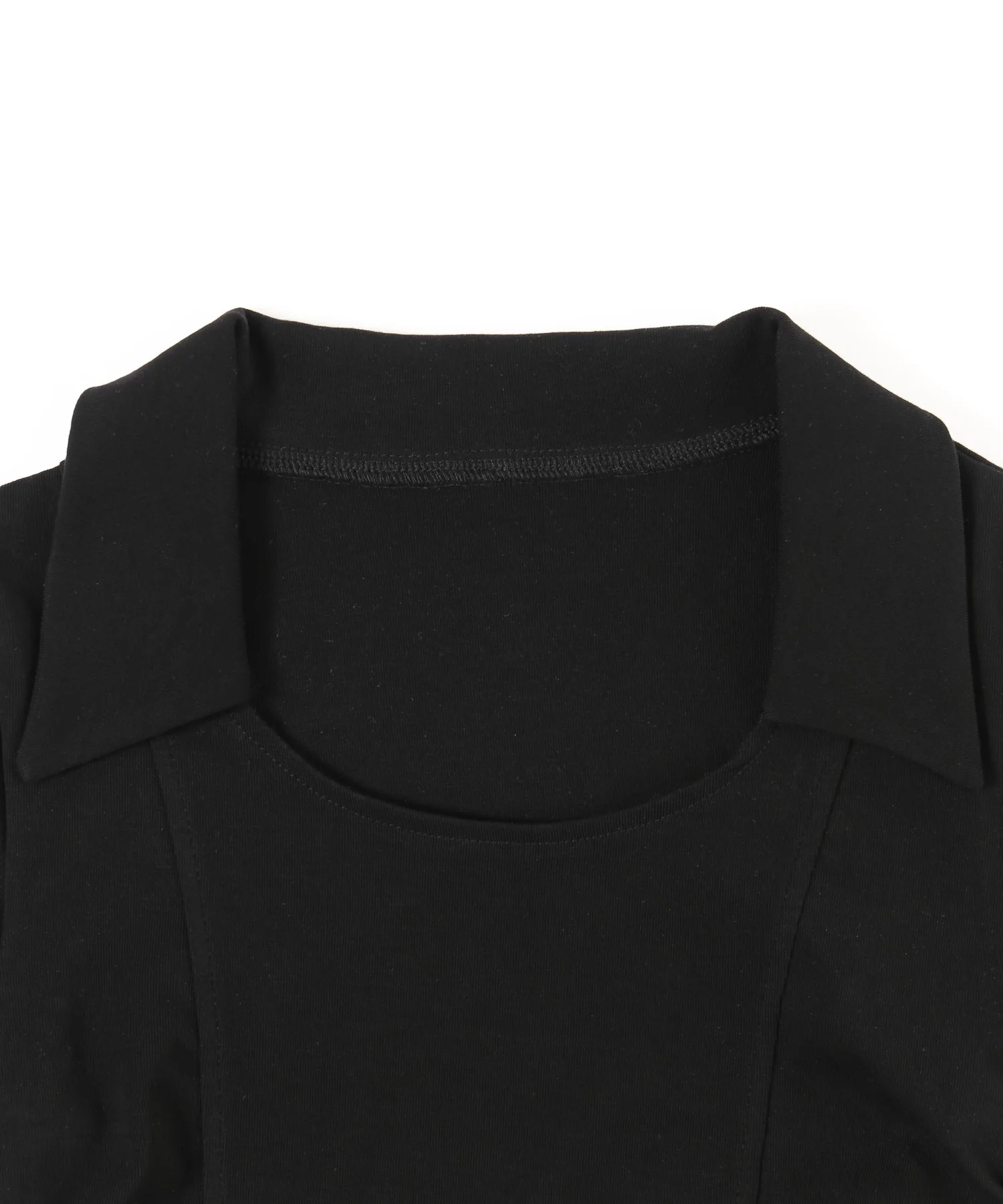 オープンカラーサイドリボンTシャツ - Image 18
