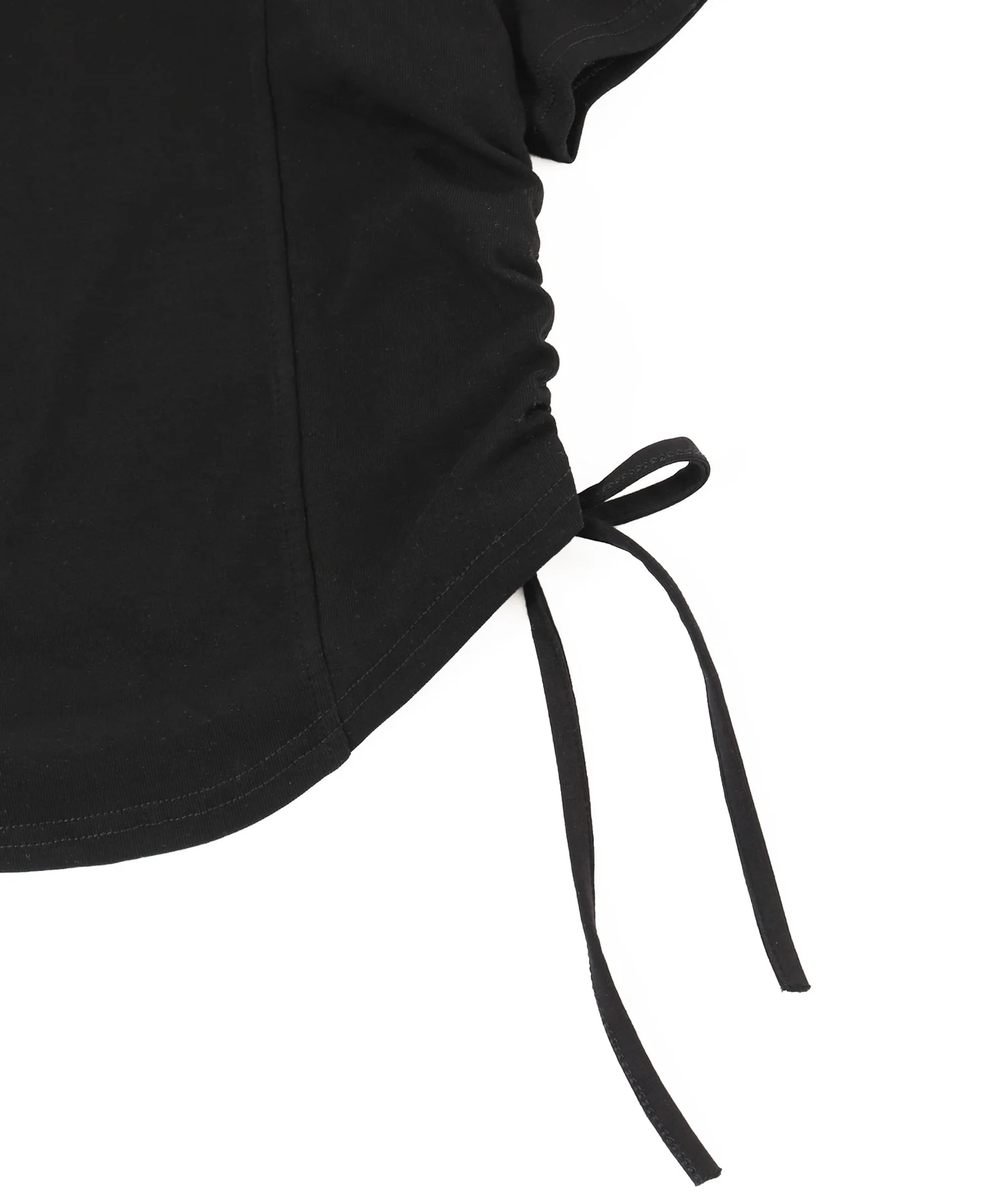 オープンカラーサイドリボンTシャツ - Image 20