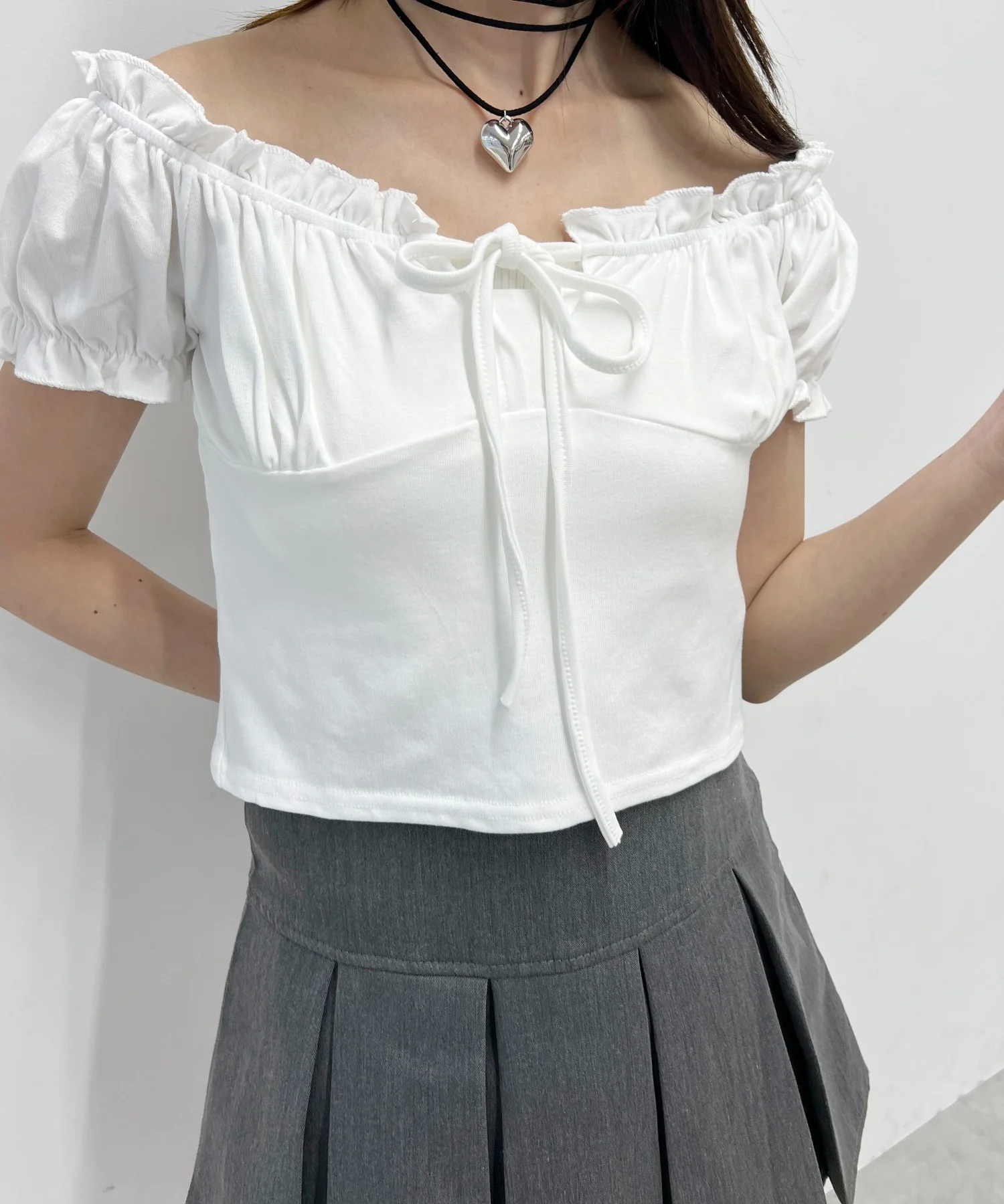 2WAYギャザーリボントップス - Image 5