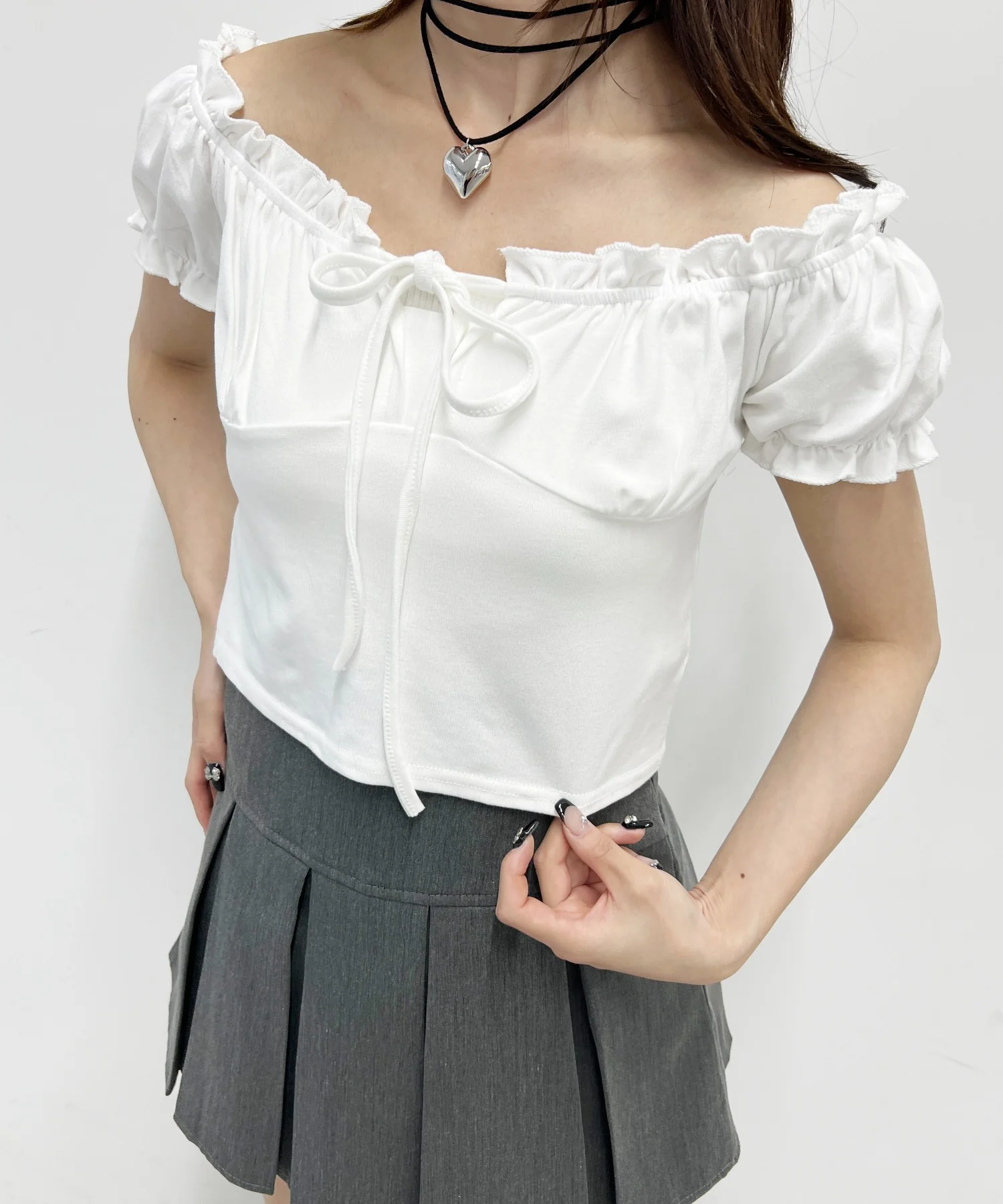2WAYギャザーリボントップス - Image 6