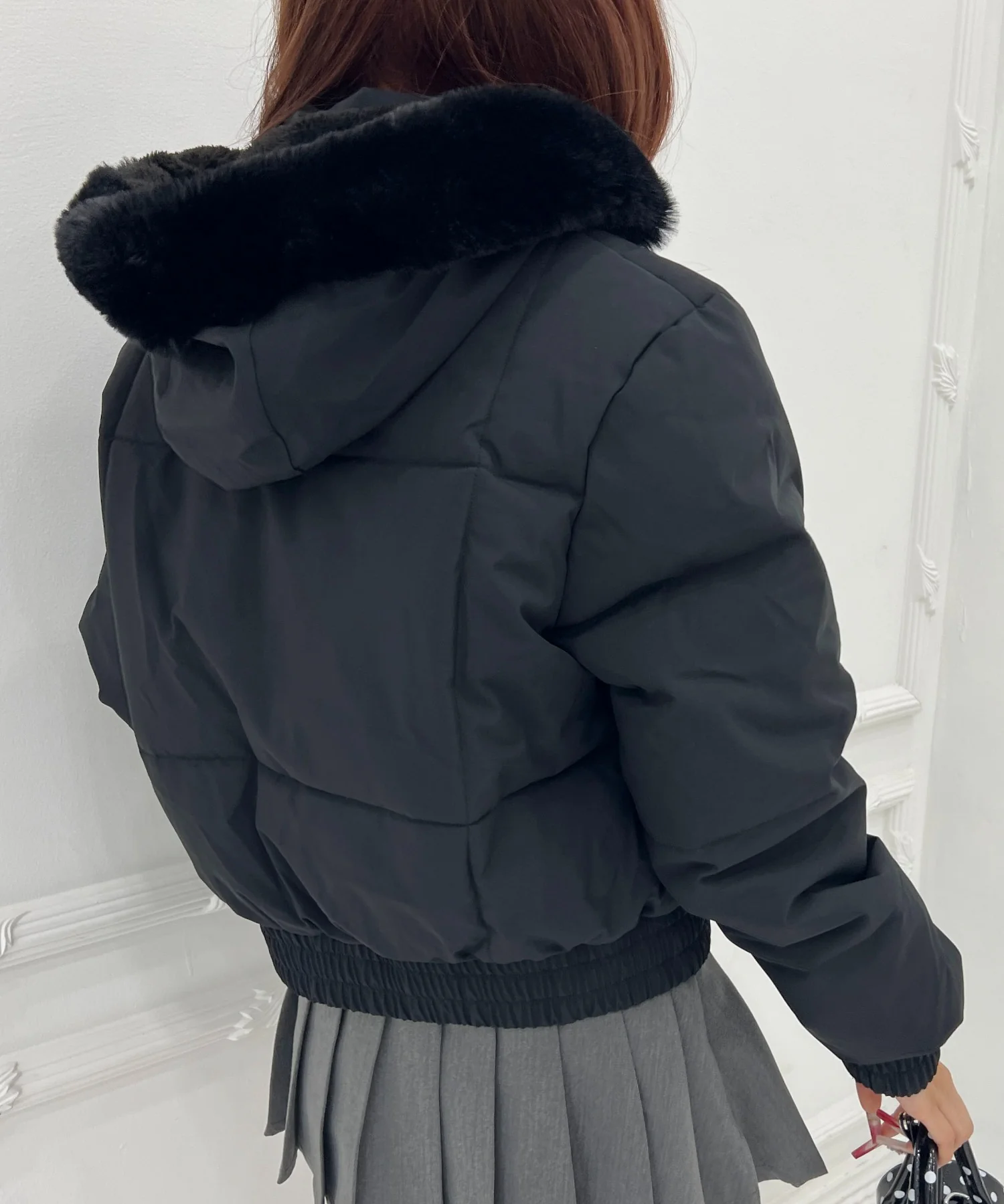 ファーフード中綿ブルゾン - Image 16