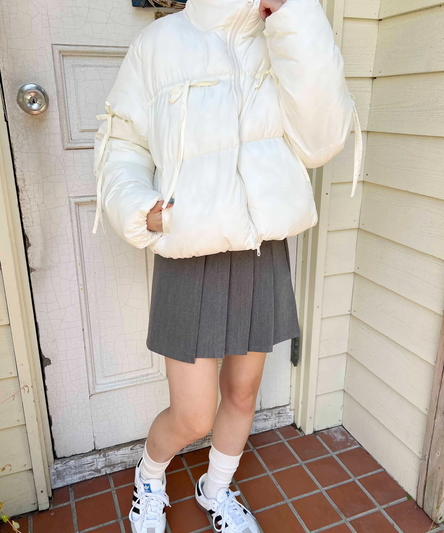 リボンデザインパファーブルゾン - Image 10