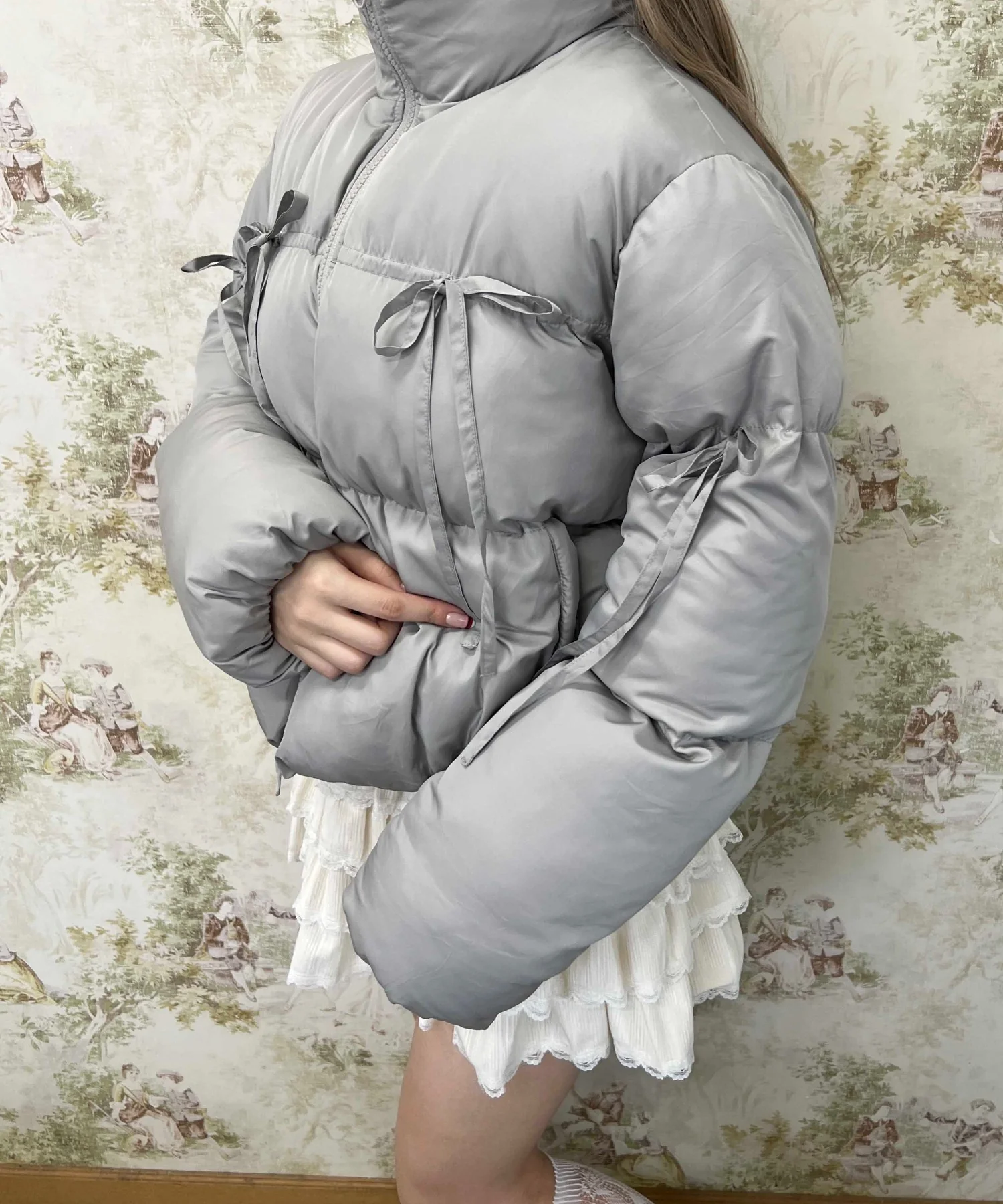 リボンデザインパファーブルゾン - Image 19