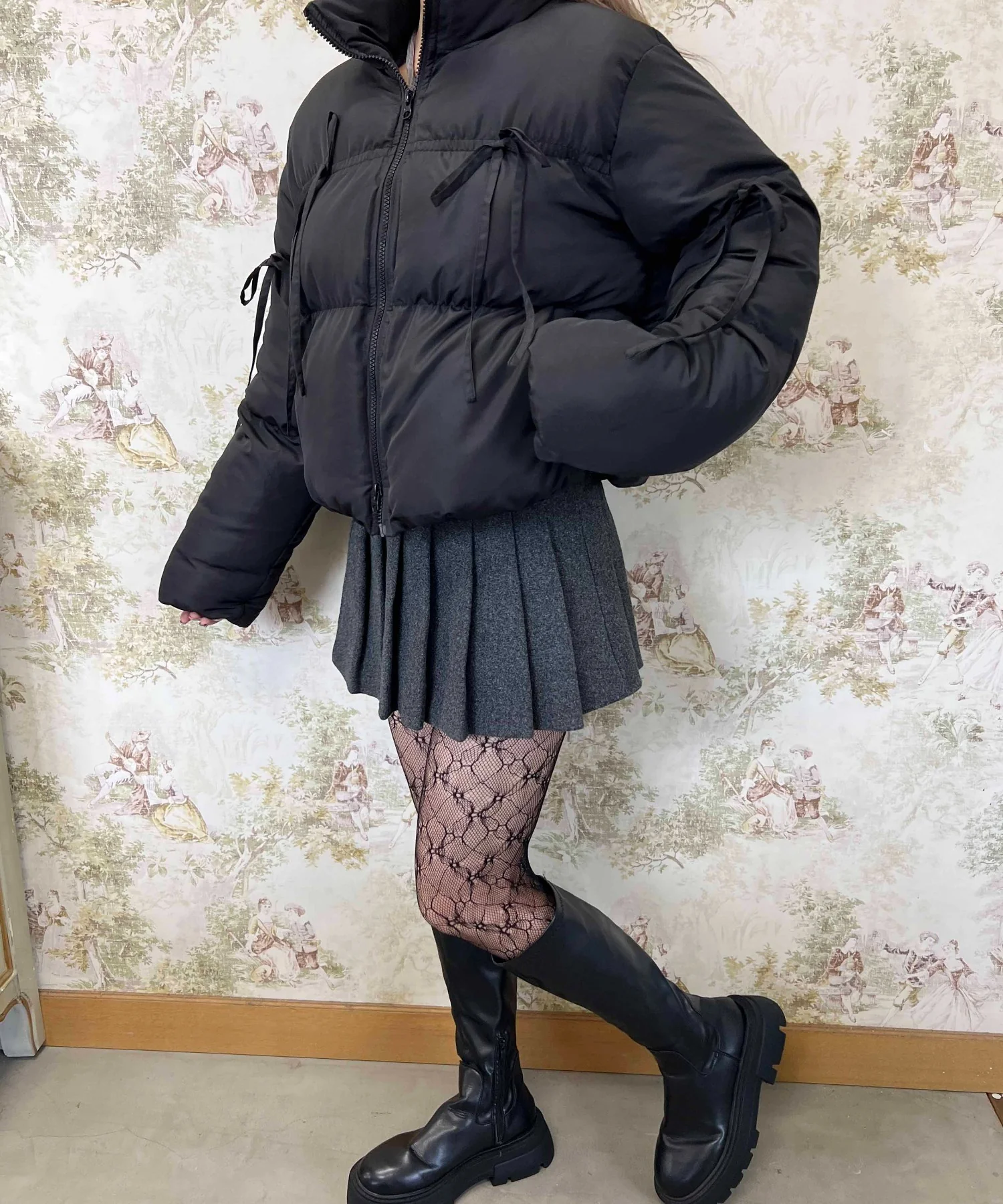 リボンデザインパファーブルゾン - Image 24