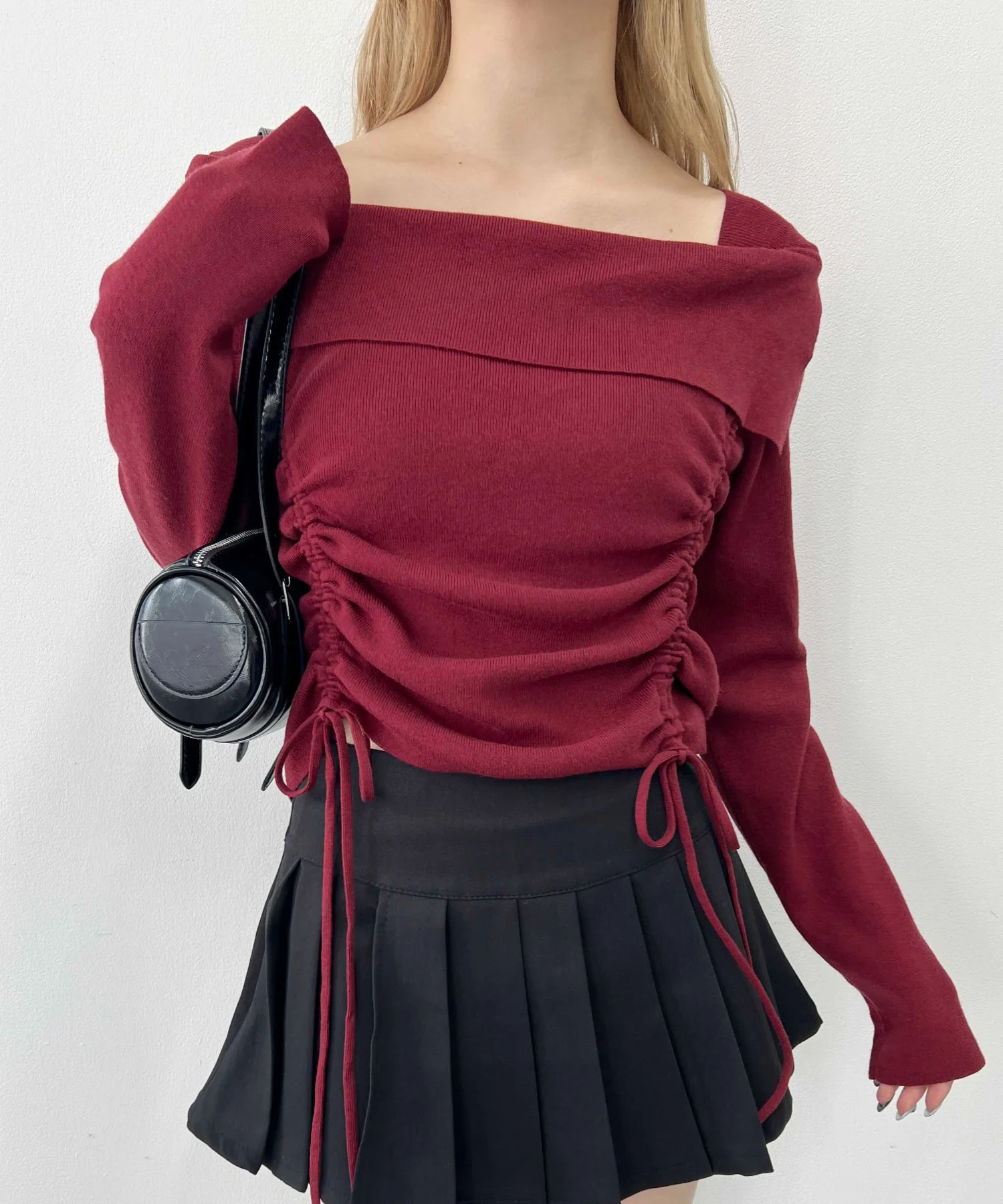 ダブルドロストスクエアネックニット - Image 13