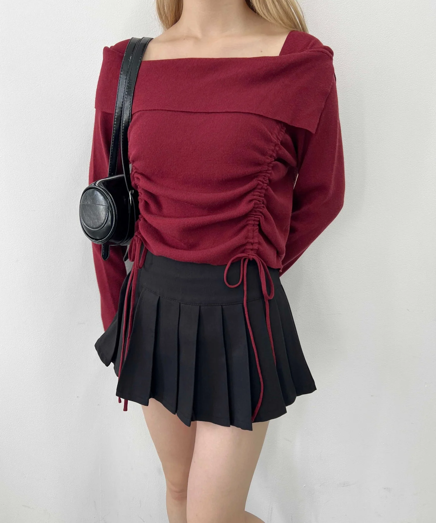ダブルドロストスクエアネックニット - Image 14