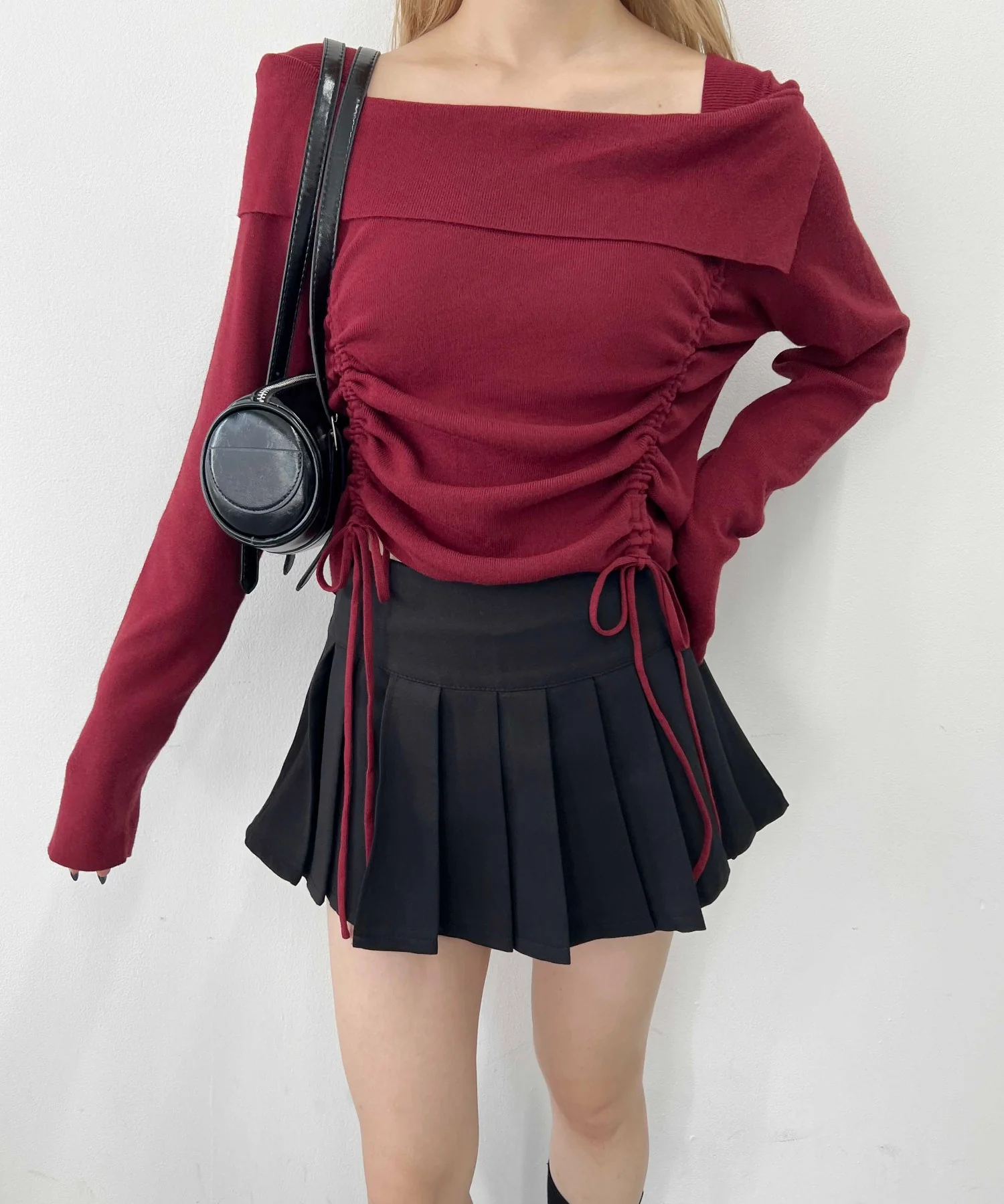 ダブルドロストスクエアネックニット - Image 15