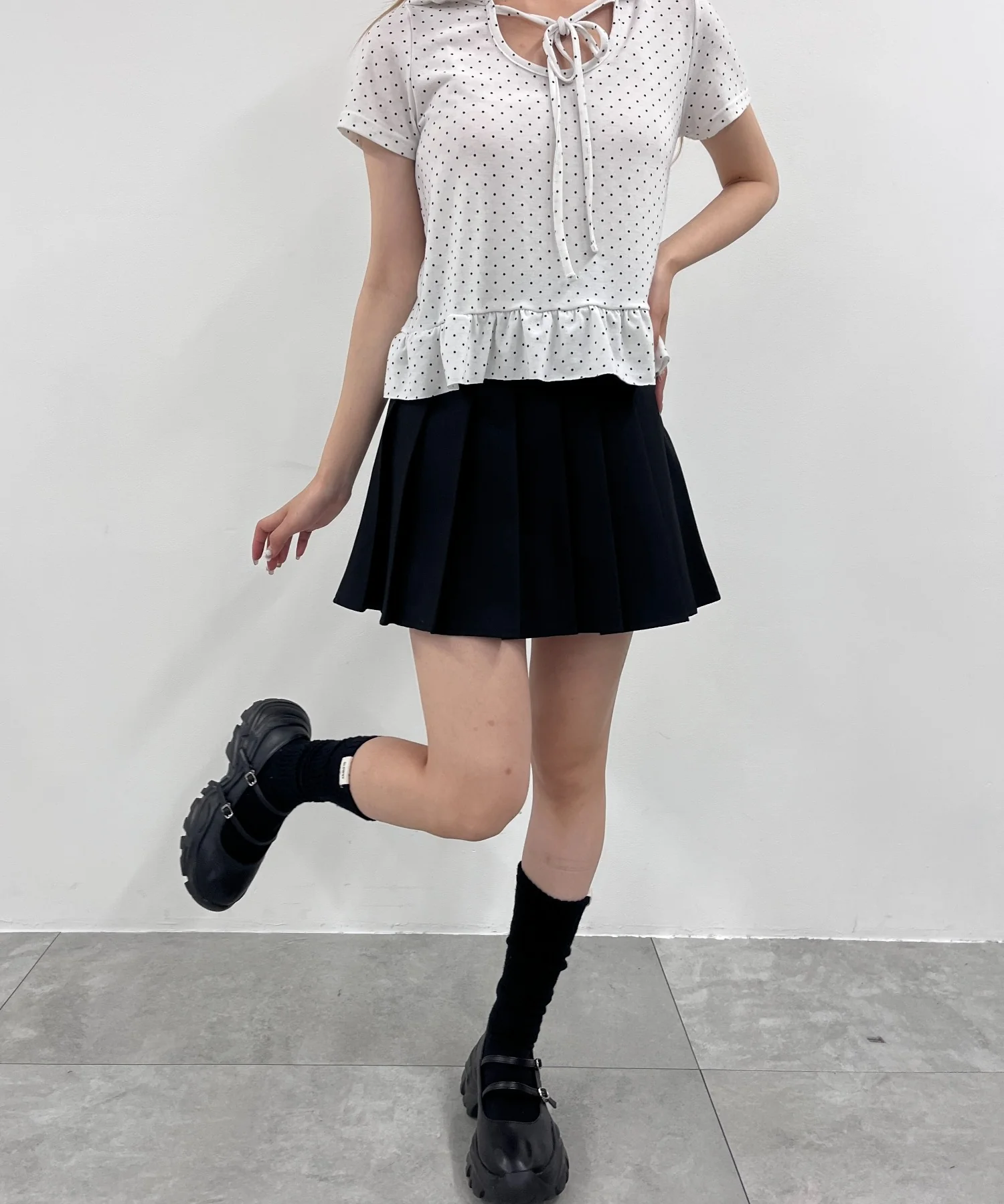 切り替えプリーツスカート - Image 17