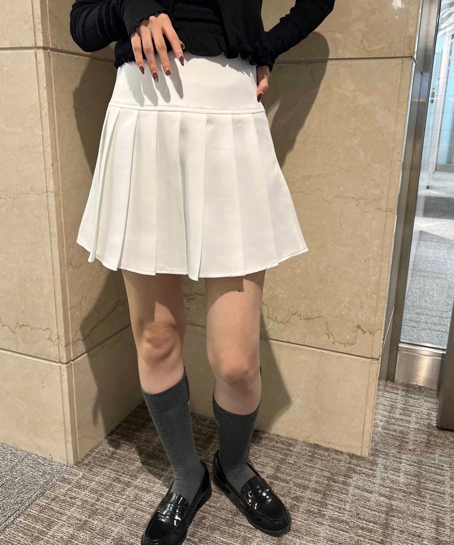 切り替えプリーツスカート - Image 19