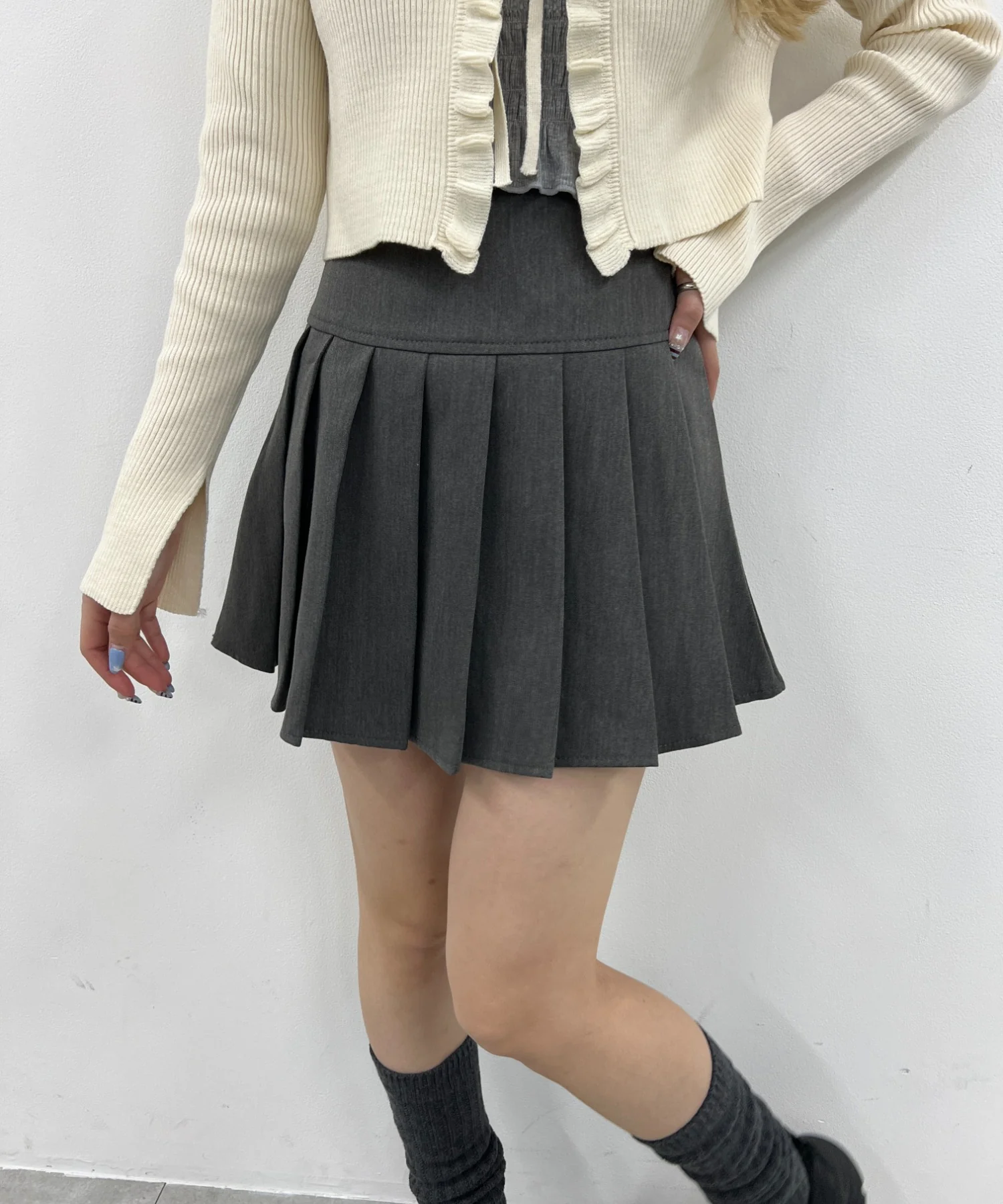切り替えプリーツスカート - Image 6