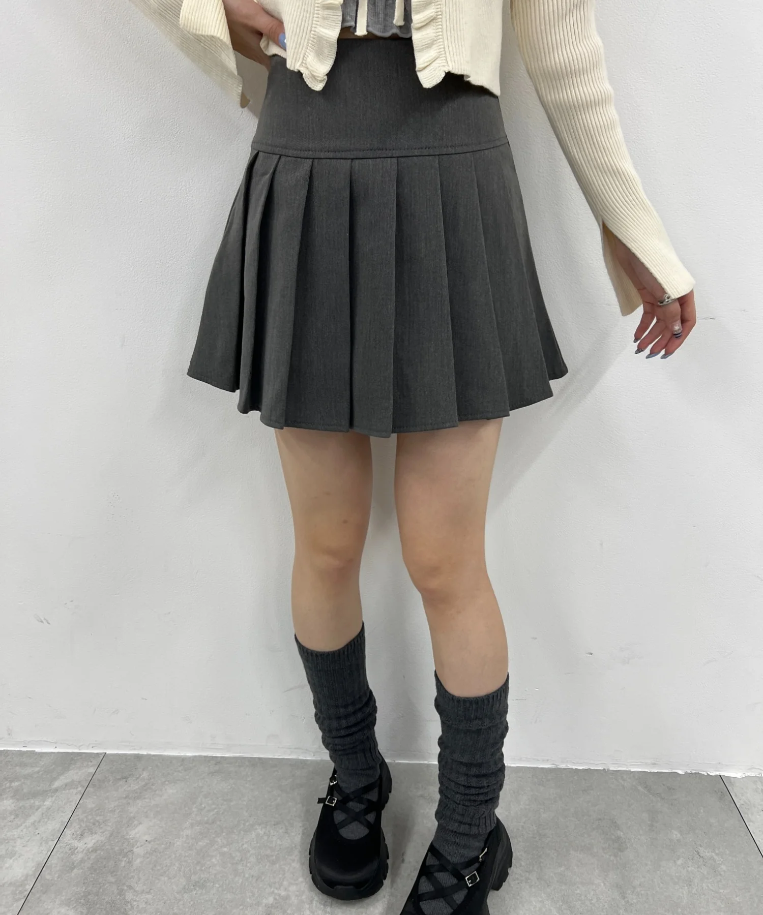 切り替えプリーツスカート - Image 9