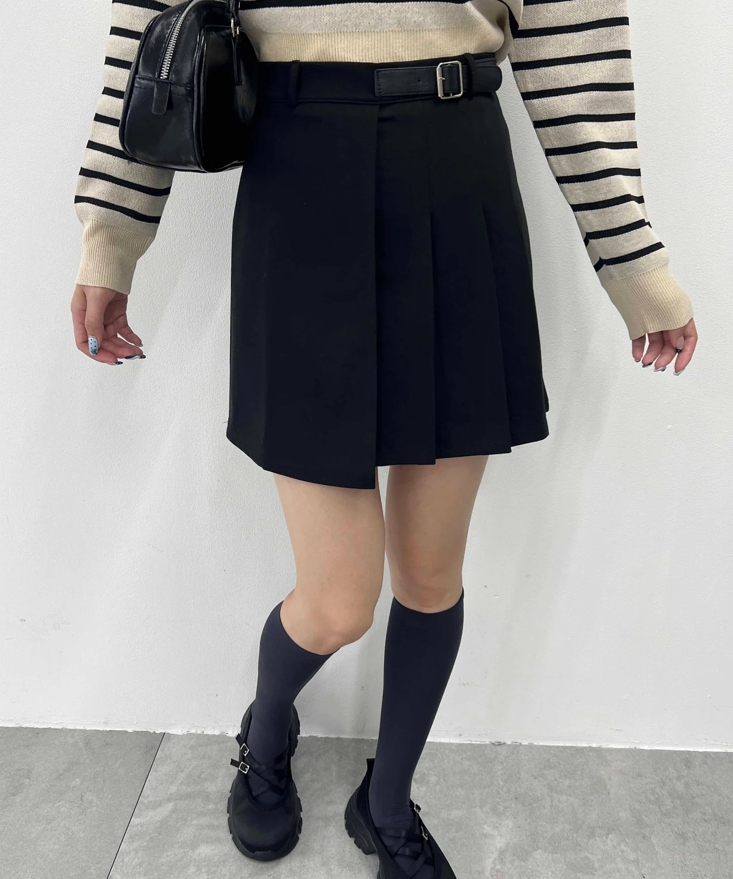 サイドプリーツベルトスカート - Image 13