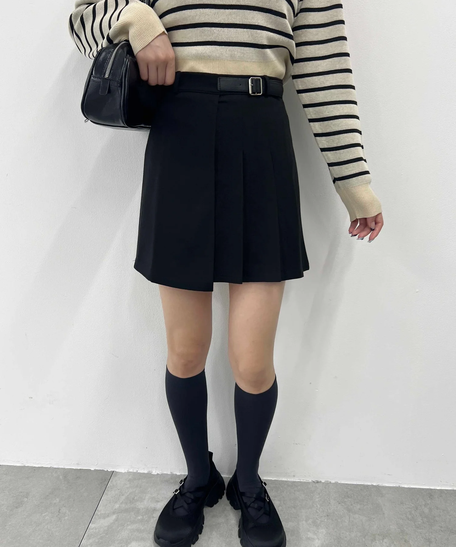 サイドプリーツベルトスカート - Image 14