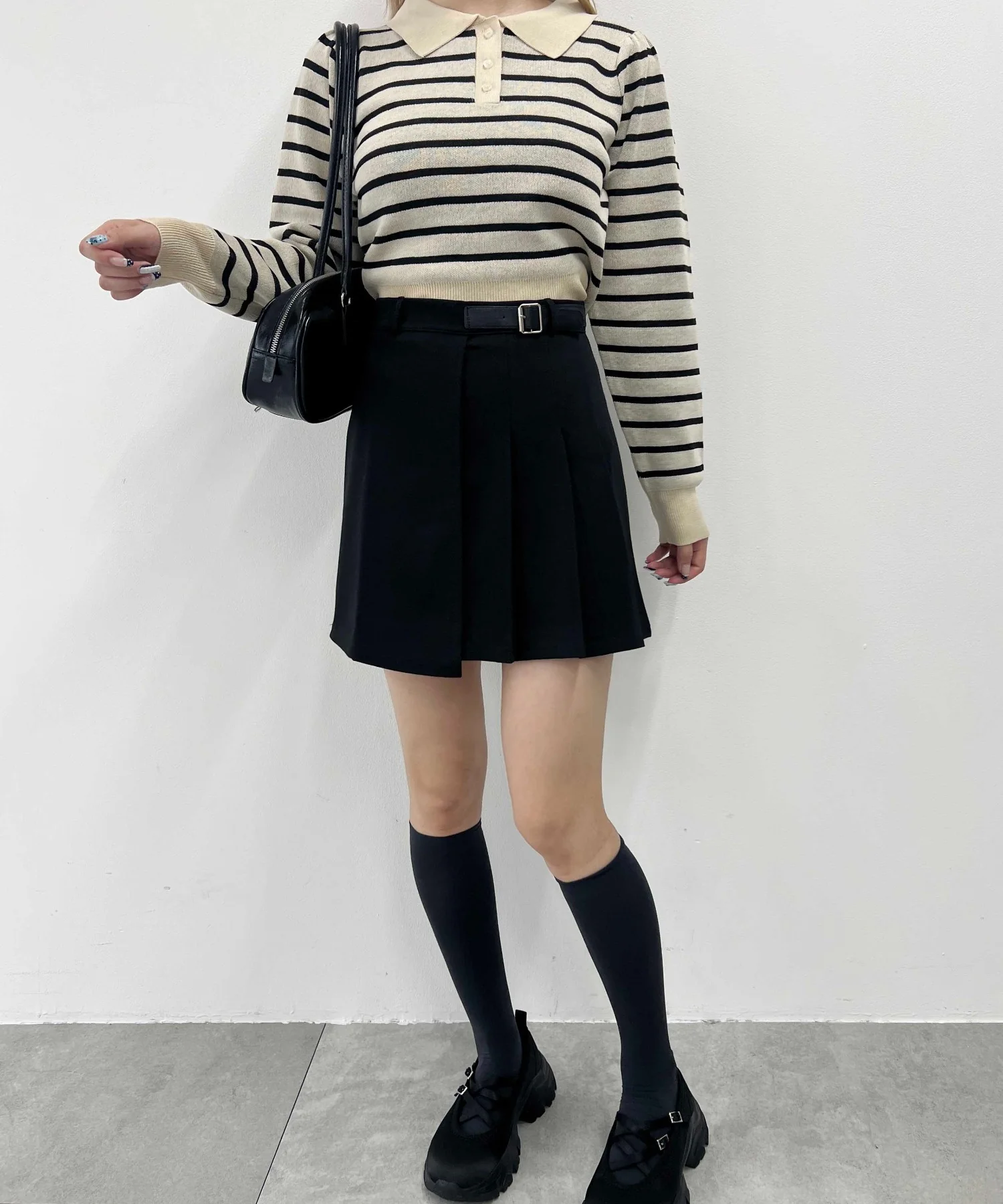 サイドプリーツベルトスカート - Image 16