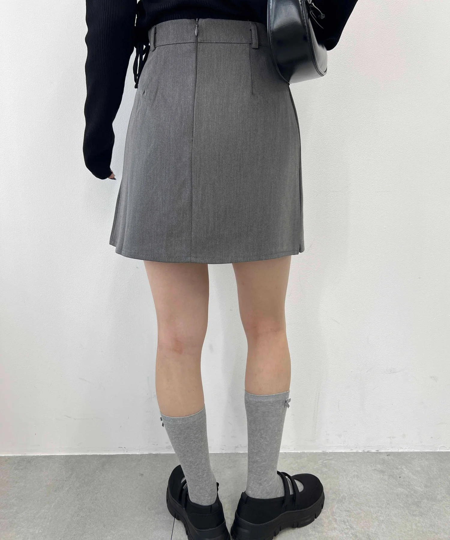 サイドプリーツベルトスカート - Image 6