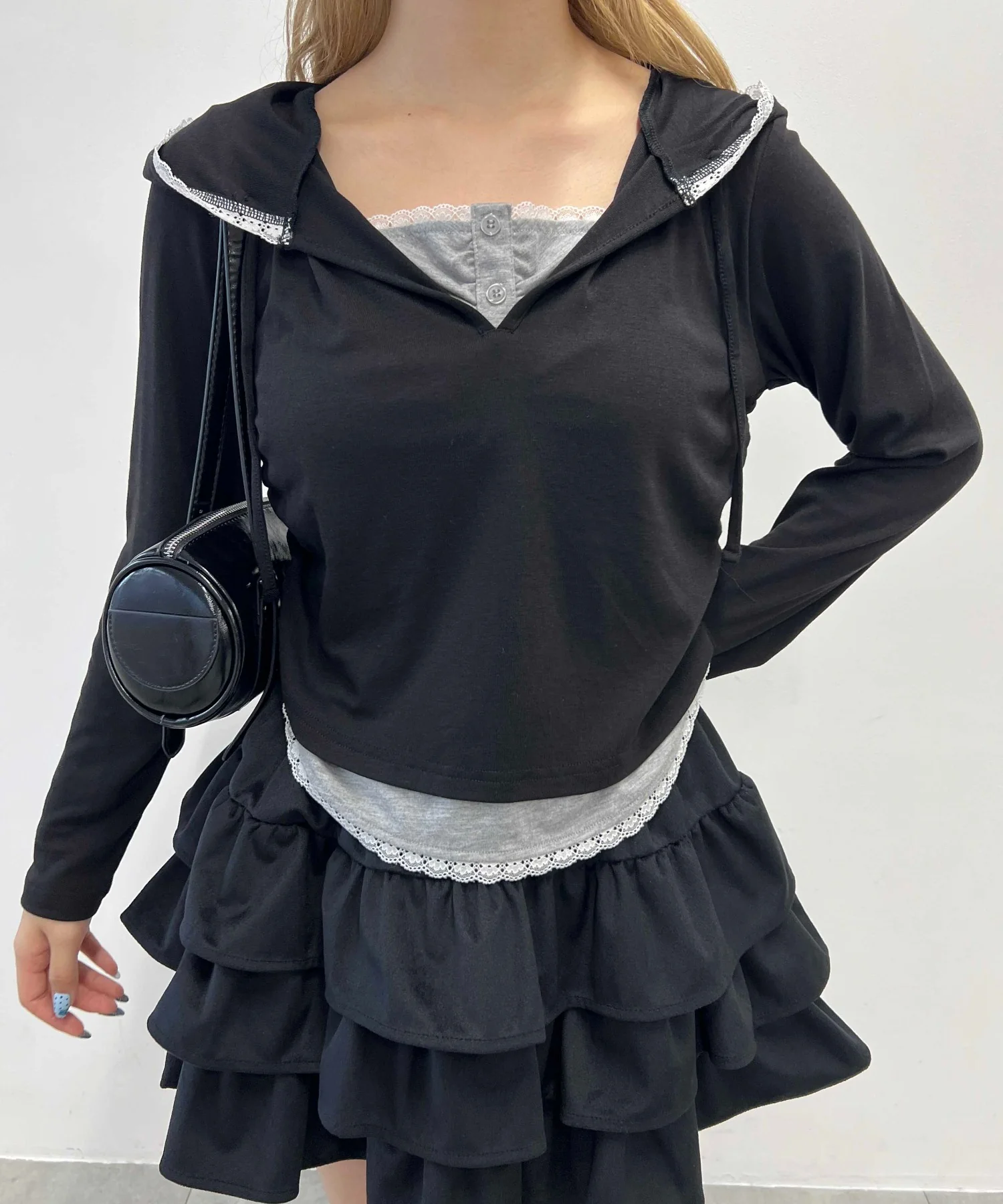 フェイクレイヤードカットパーカー - Image 16