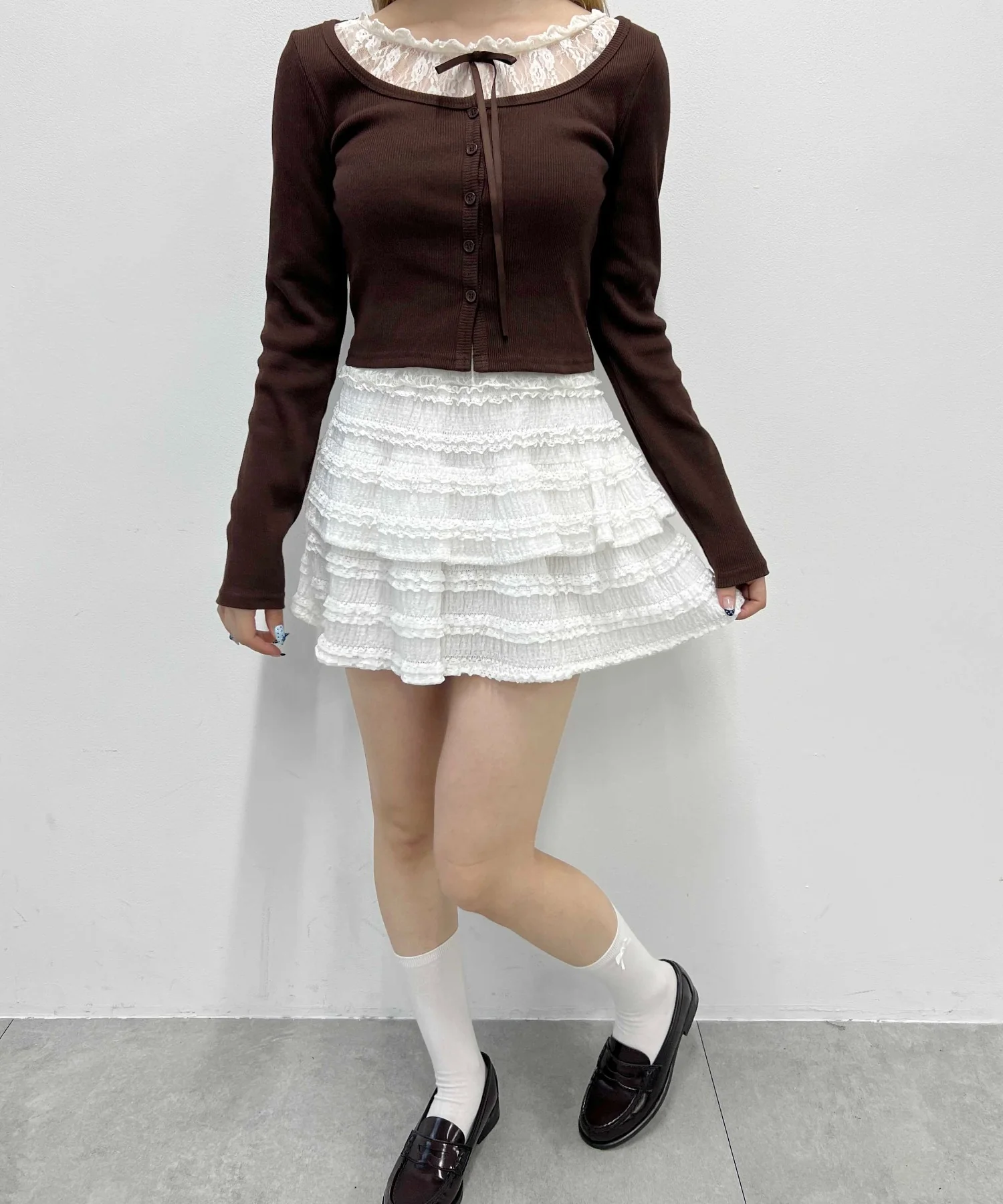 レースレイヤードトップス - Image 6