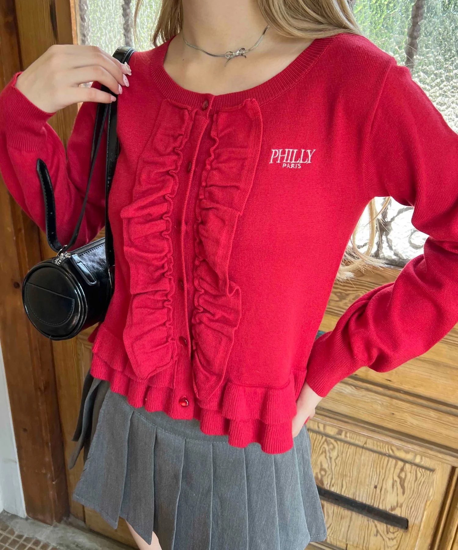 フリルニットカーディガン - Image 4